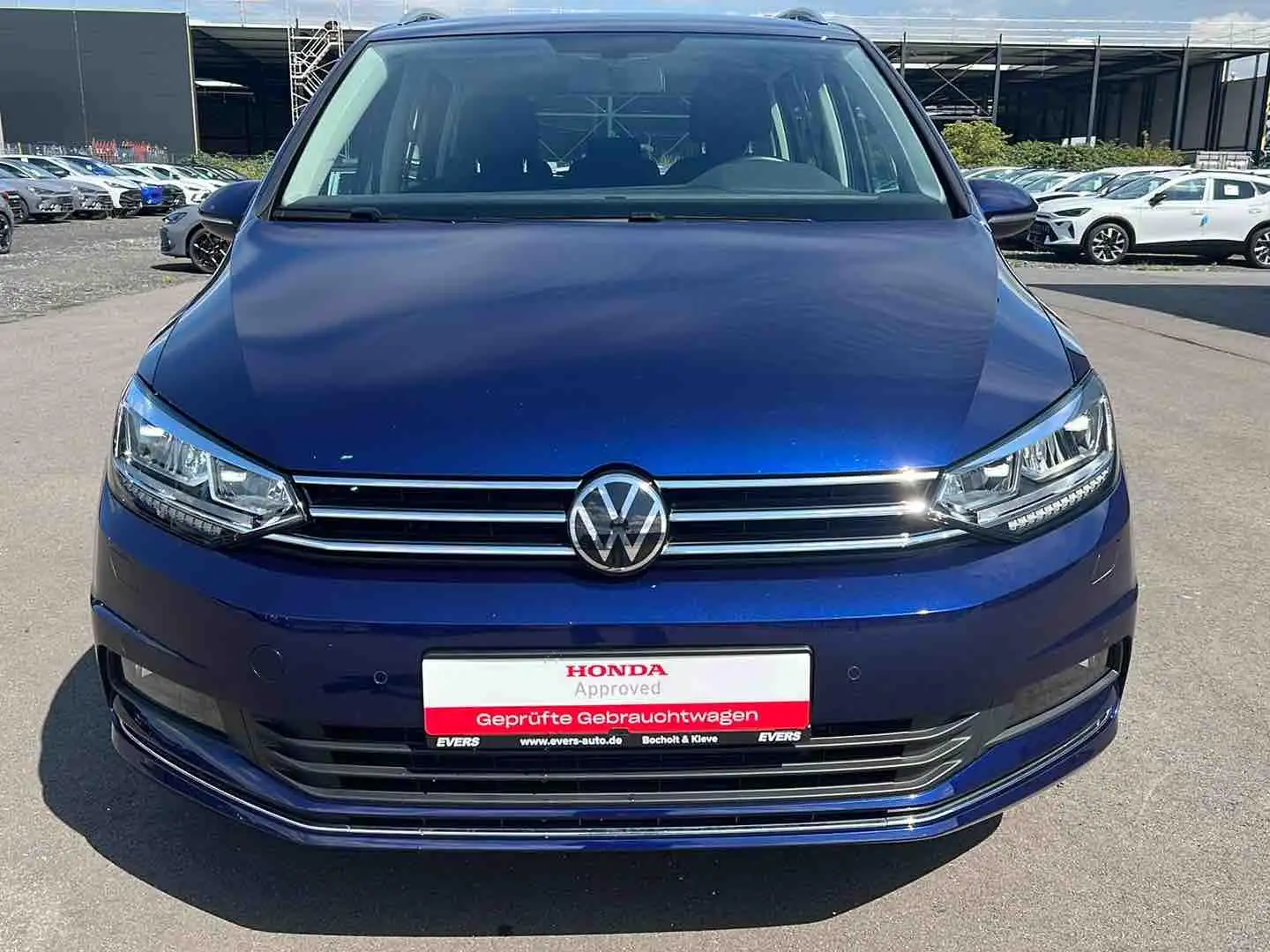 Volkswagen Touran 1.5 TSI DSG Highline Navi ACC Spur AHK LED Blauw - 2
