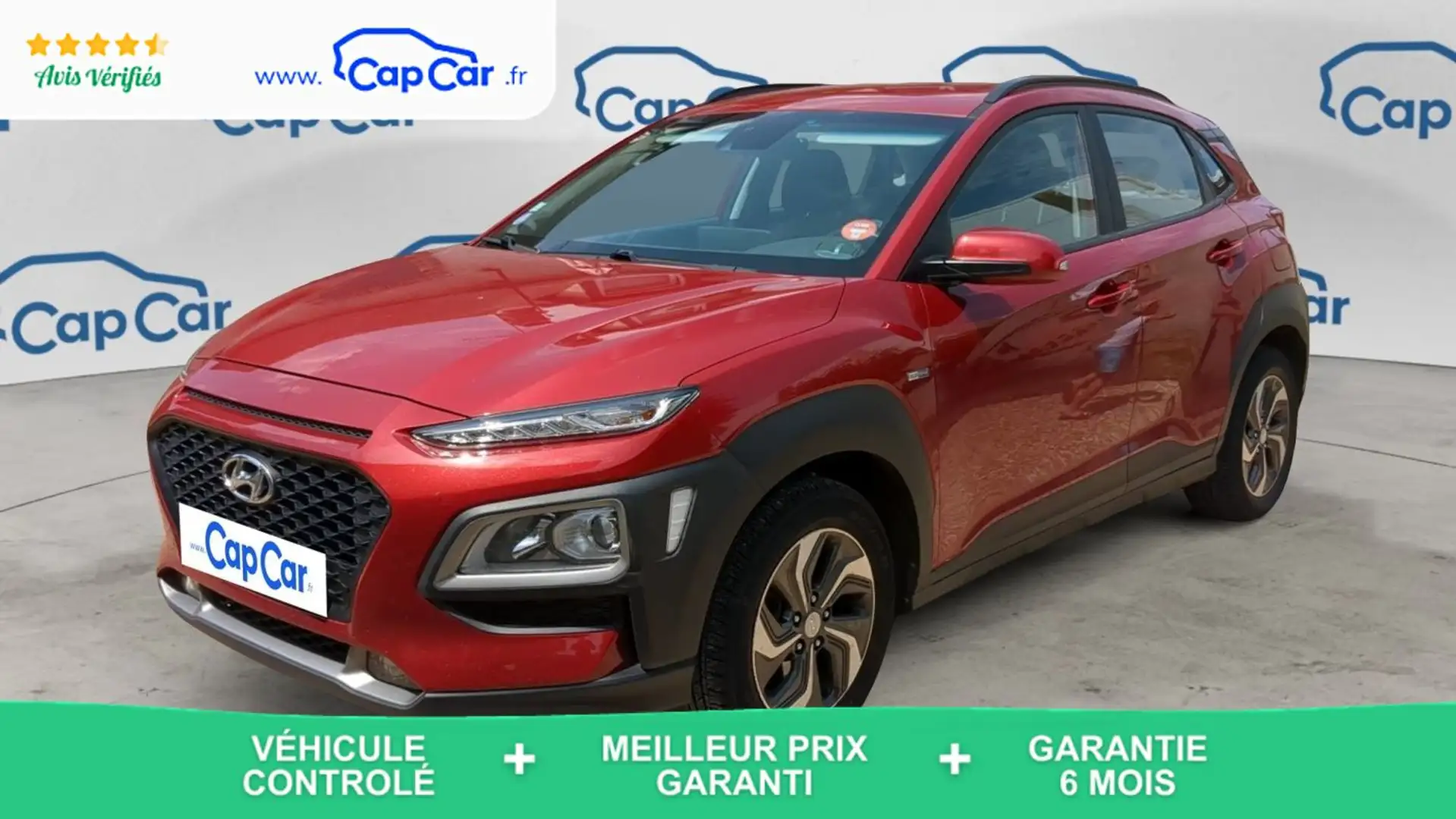 Hyundai KONA 1.6 GDi 141 Hybride DCT6 Intuitive - Automatique Rouge - 1
