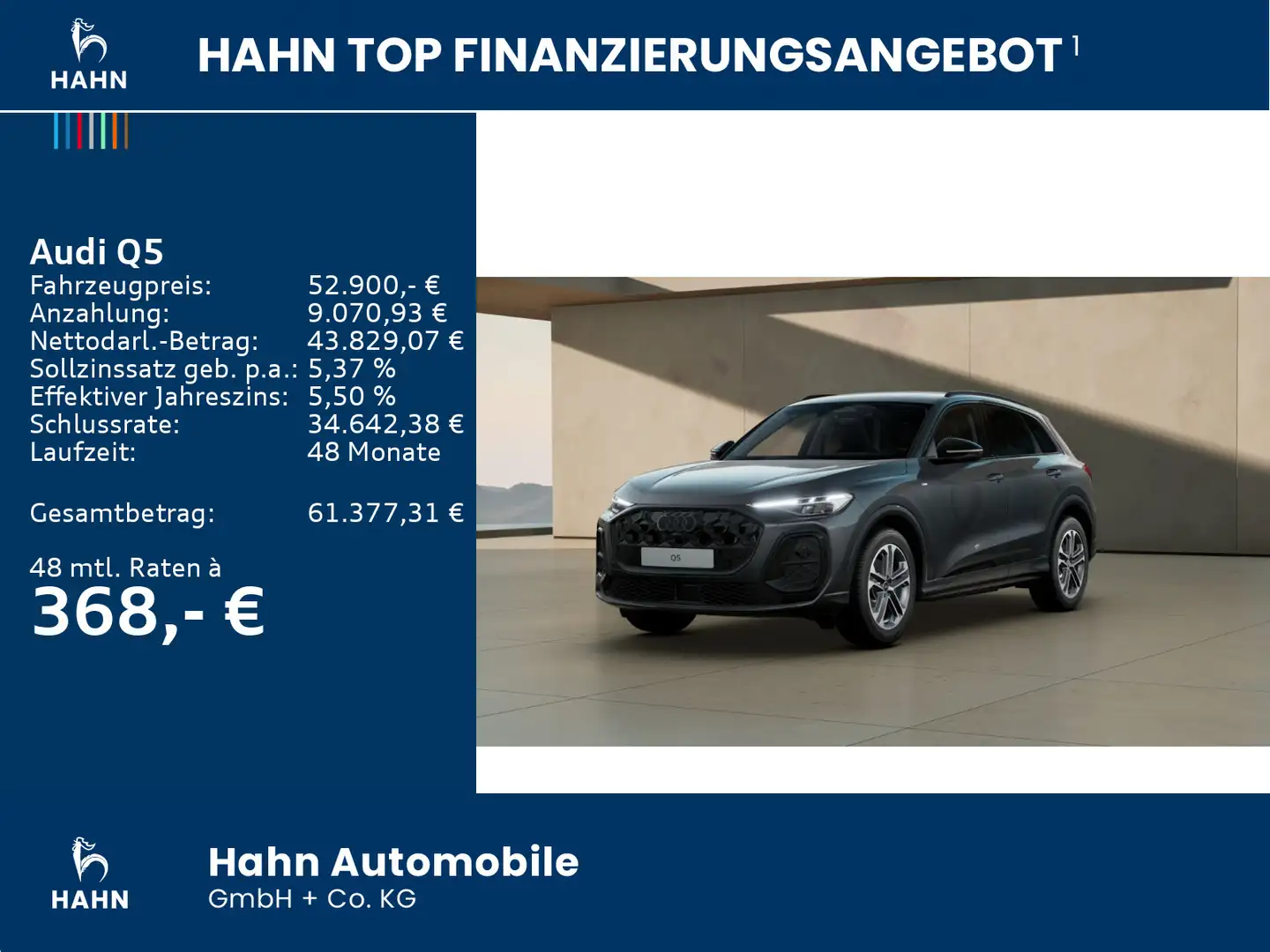 Audi Q5 2.0 TFSI S-line S-tronic quattro AHK Navi LED Gris - 2