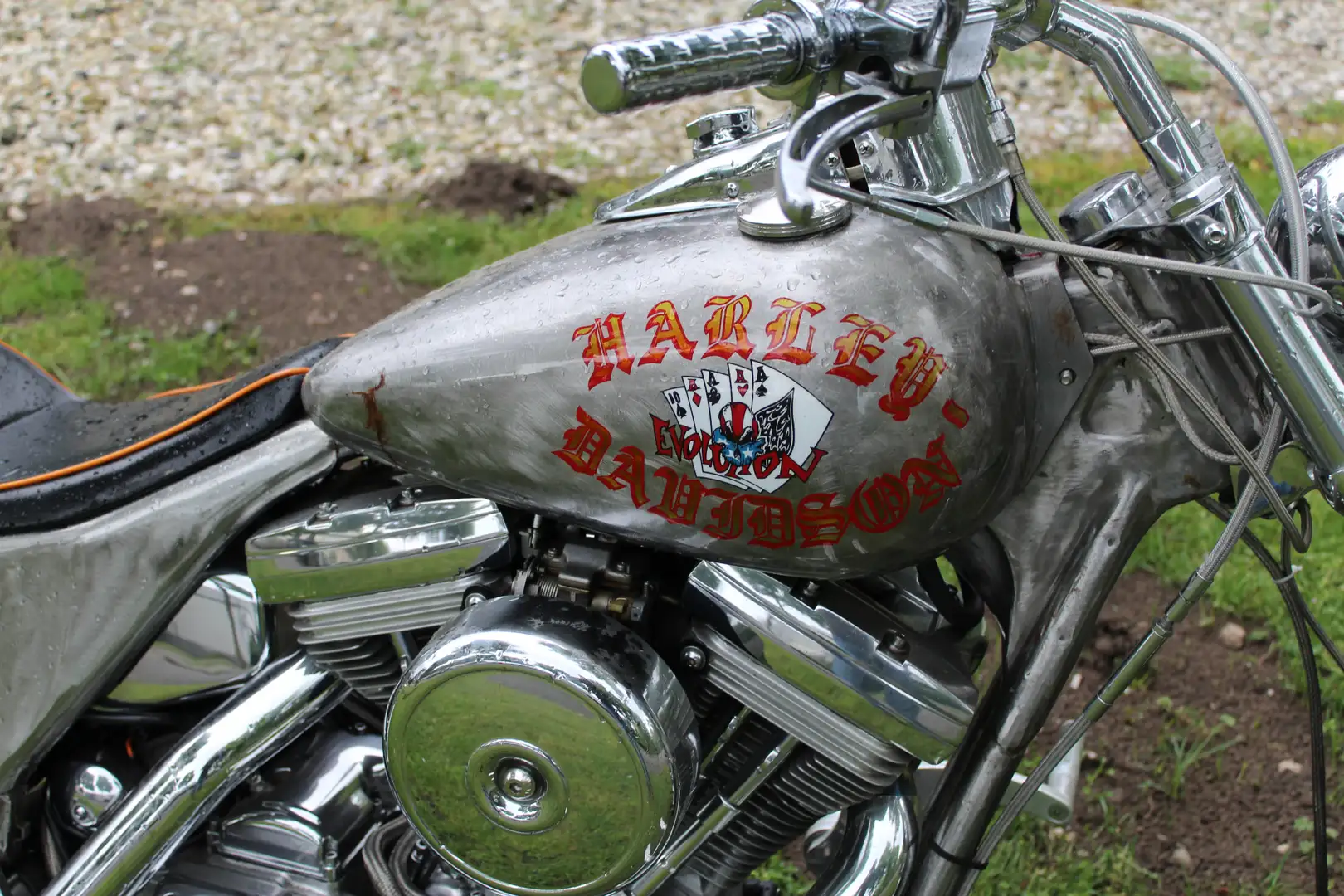 Harley-Davidson Low Rider FXR Marlboro Man Replica Evo Argintiu - 2
