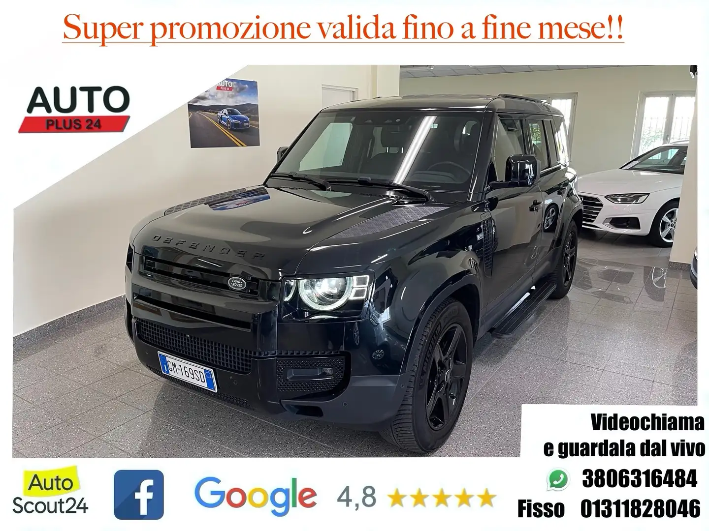 Land Rover Defender 110 3.0D I6 AWD Auto SE AUTOCARRO N1 + IVA (PROMO) Nero - 1