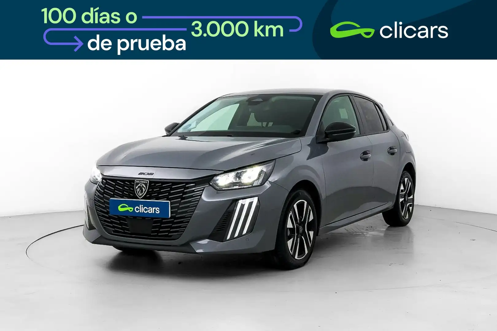 Peugeot 208 1.2 Hybrid Allure e-DCS6 100 Gris - 1