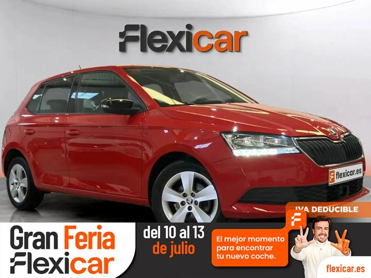 Skoda Fabia 1.0 MPI Active 55kW Rojo - 1