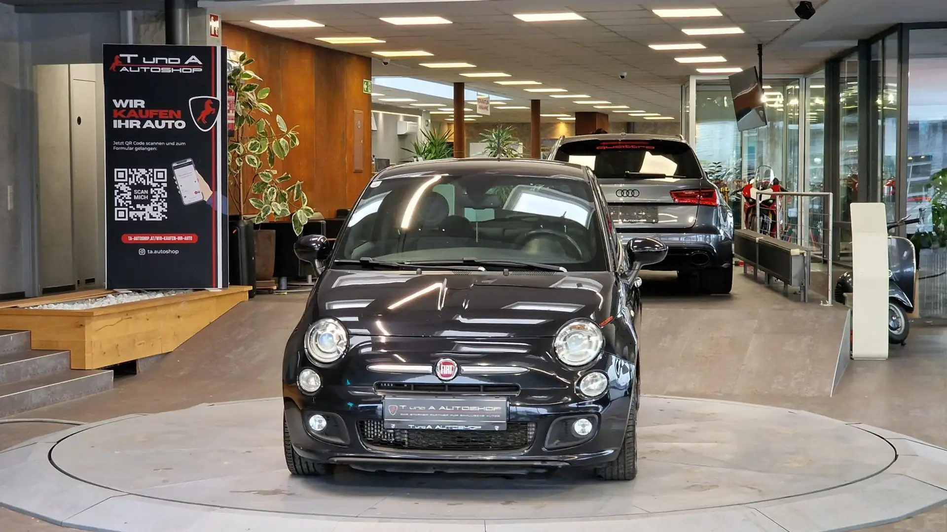 Fiat 500 Sport *Leder*PDC*16Zoll*Heckspoiler* Schwarz - 2
