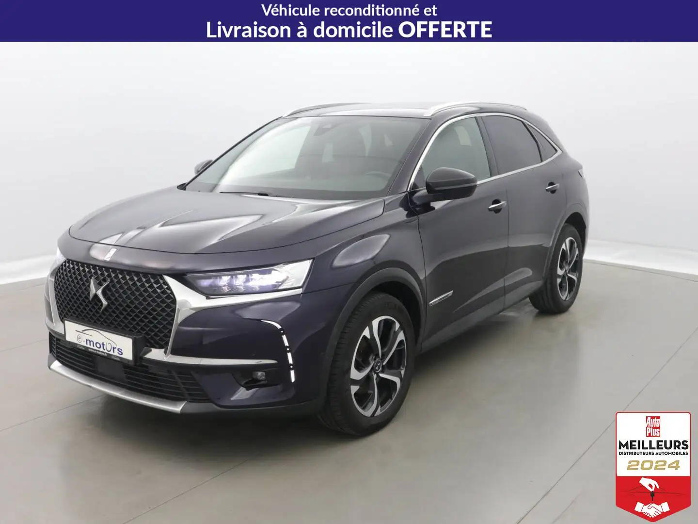 DS Automobiles DS 7 Crossback BlueHDi 130 So Chic +Cuir +PDC AV/AR Blauw - 1