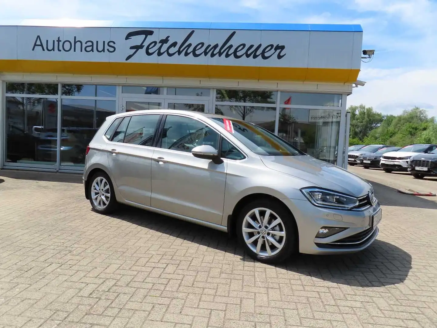 Volkswagen Golf VII Sportsvan Highl. LED+ACC+SHZ+PDC+P-DACH Argent - 1