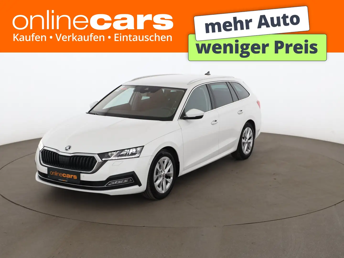 Skoda Octavia Combi 2.0 TDI First Edition Aut MATRIX Weiß - 1