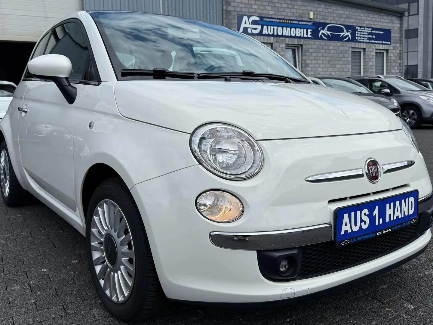 Fiat 500 Lounge KLIMA/PDC/ALLWETTER/PANORAMA AUS 1. HAND!!! Bianco - 1