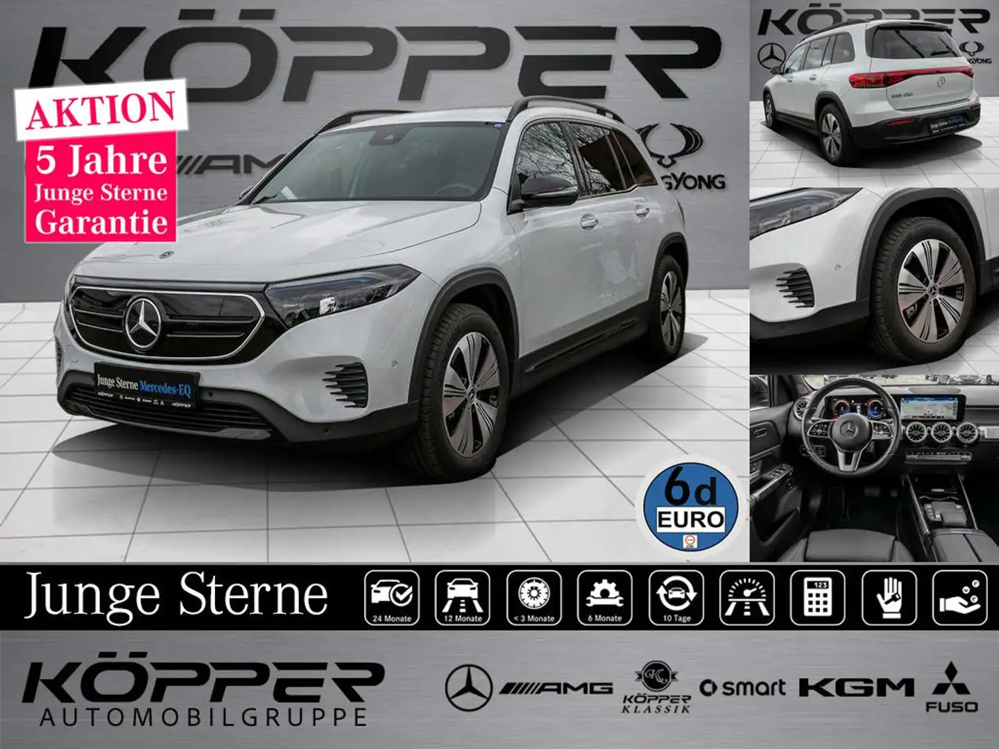 Mercedes-Benz EQB 250 Progressive Advanced PLUS Night Kamera Alb - 1