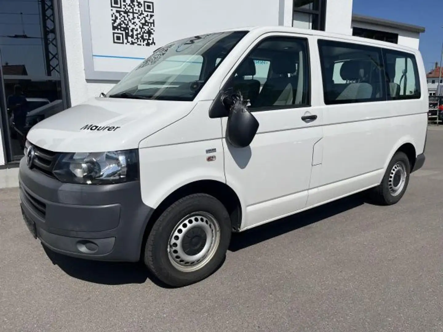 Volkswagen T5 Kombi Transporter Kombi 2,0 TDI 9-Sitzer AHK Doppelklima Weiß - 2