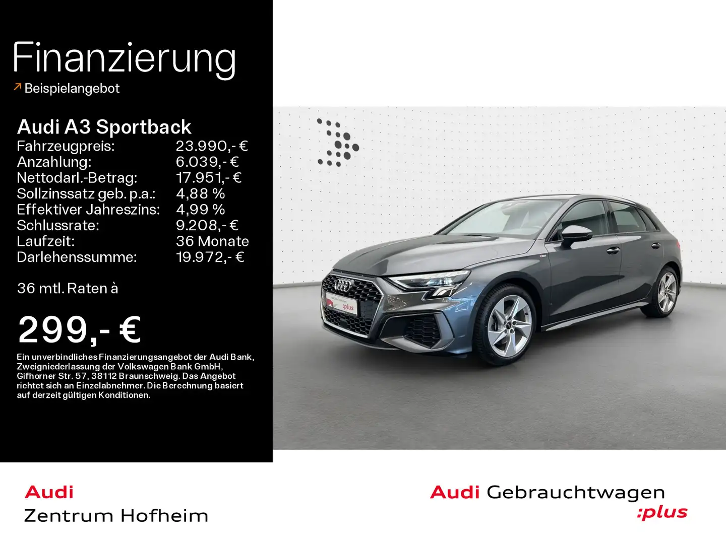 Audi A3 35 TFSI S line*B&O*LED*Virtual*Smar Gris - 1