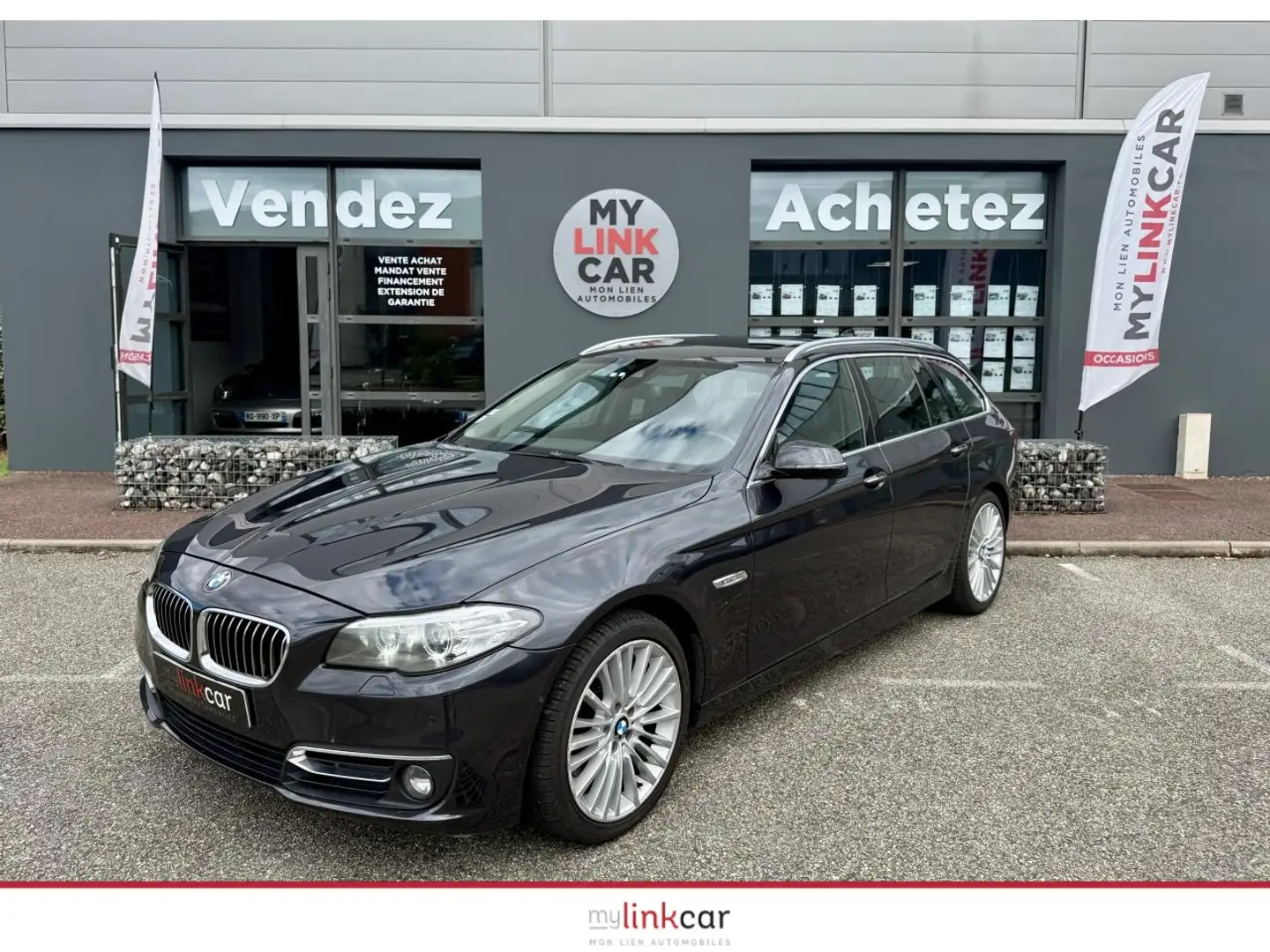 BMW 530 530d xDrive Touring Luxury BVA Sport  F11 LCI PHAS Gris - 2