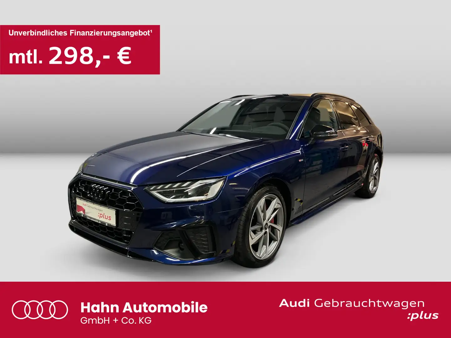 Audi A4 40 TDI quattro S line AHK HUD Virtual L Blau - 1