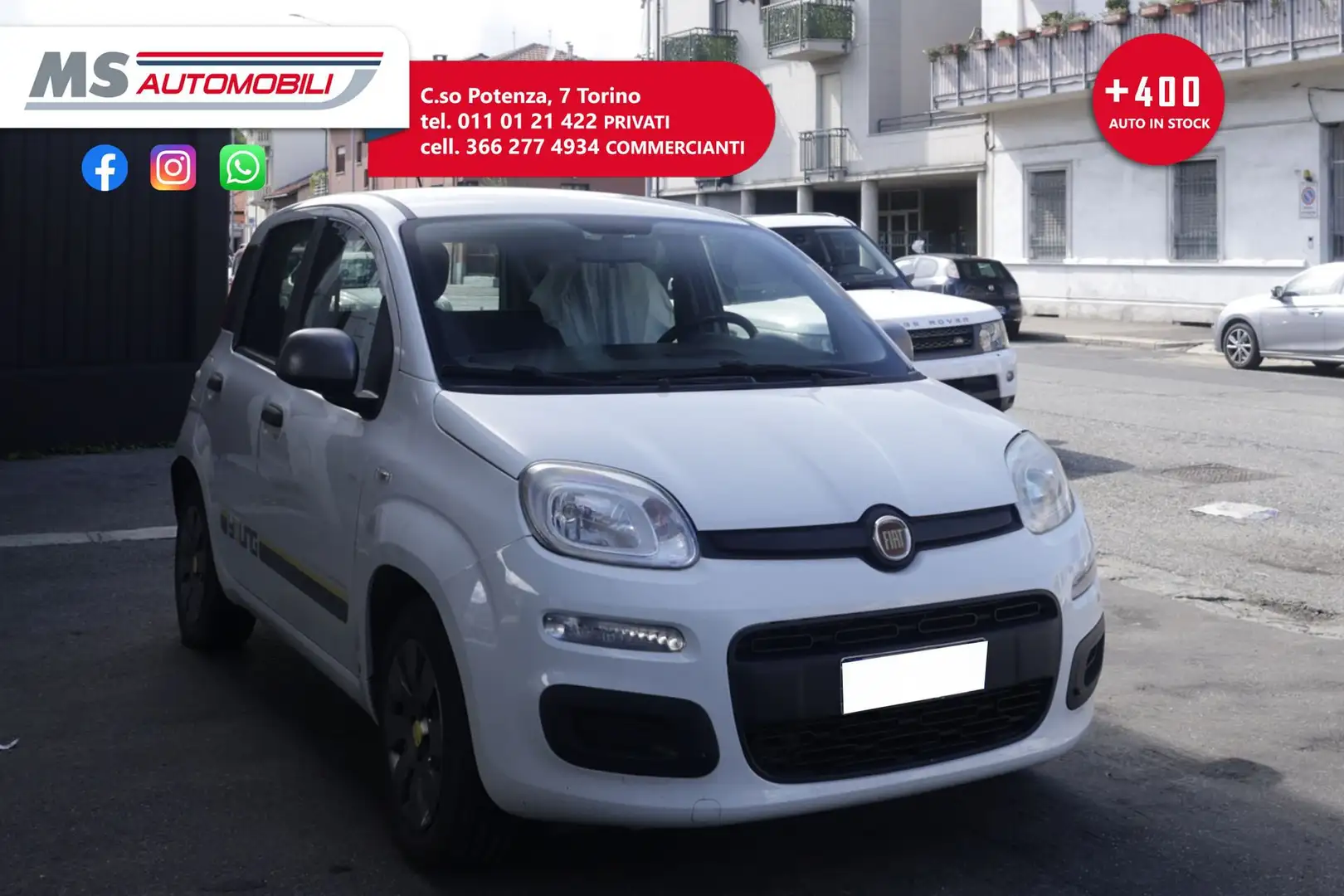 Fiat Panda FIAT Panda 1.2 EasyPower Lounge 51KW ANNO 2014 Bianco - 1