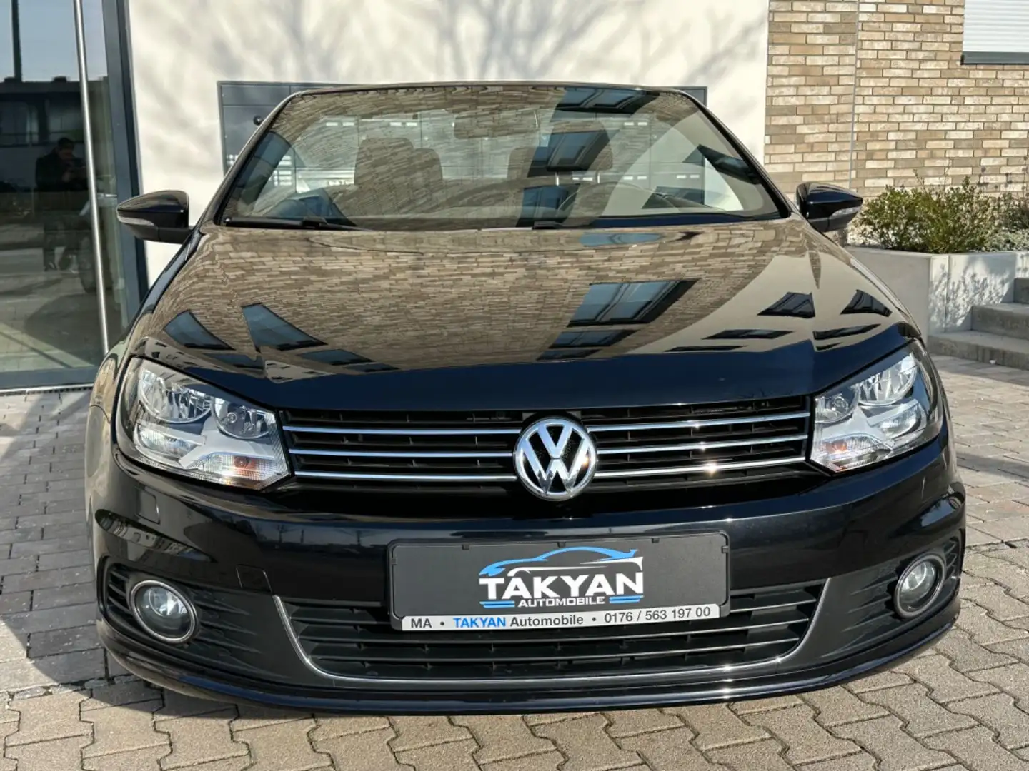 Volkswagen Eos Cabrio* 1.Hand*72 tkm*Sitzheizung* Negru - 2