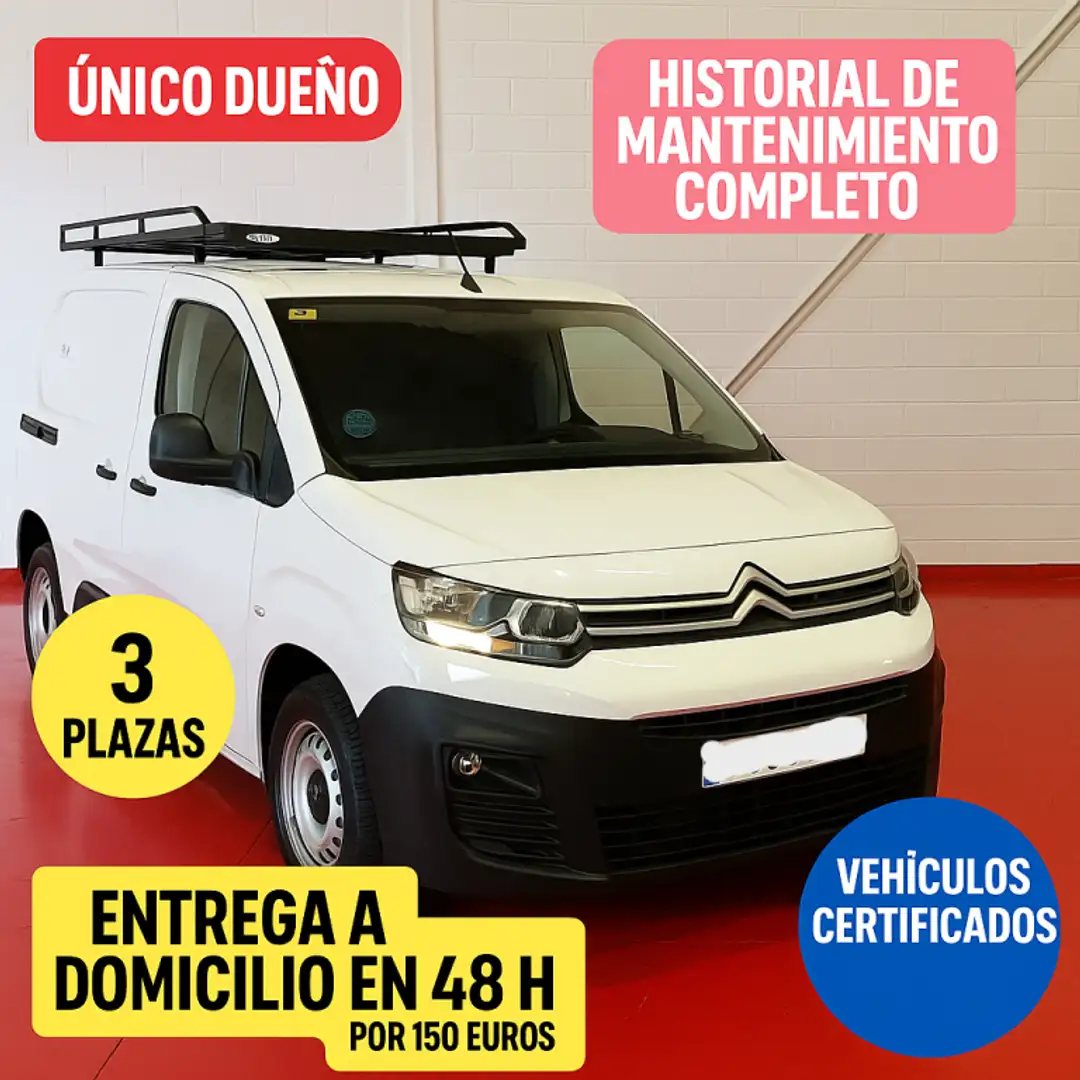 Citroen Berlingo Van BlueHDi S&S Talla M Worker 100 Blanc - 1