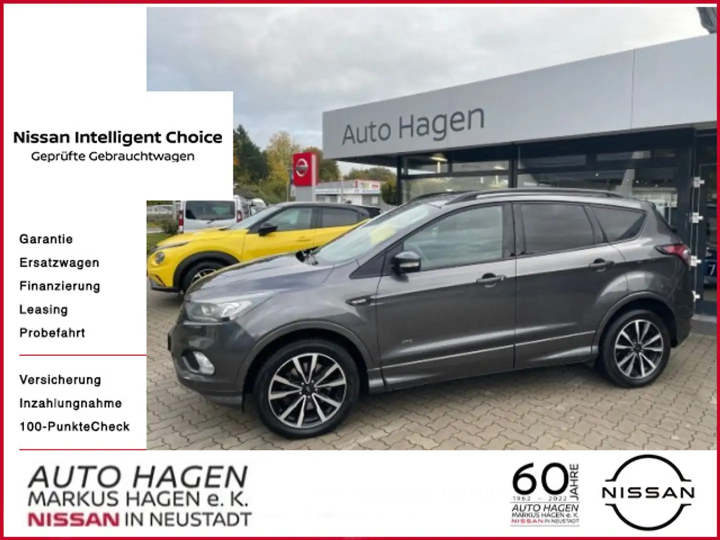 Ford Kuga 2.0 TDCi ST-Line 4x4 Start/Stopp Automatik Gris - 1