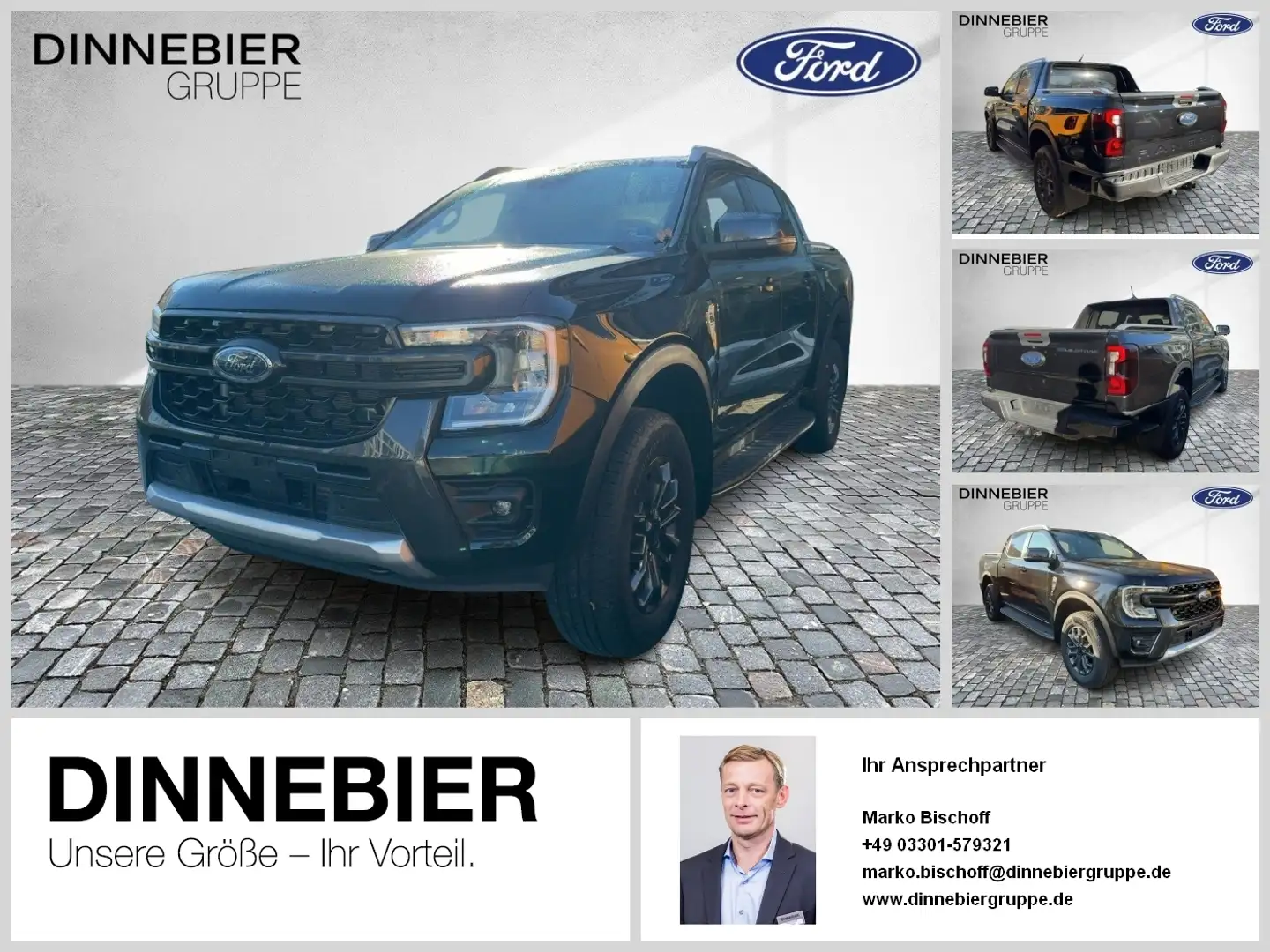 Ford Ranger +DOKA+WILDTRAK+LED+ROLLO+LEDER+KAMERA Schwarz - 1