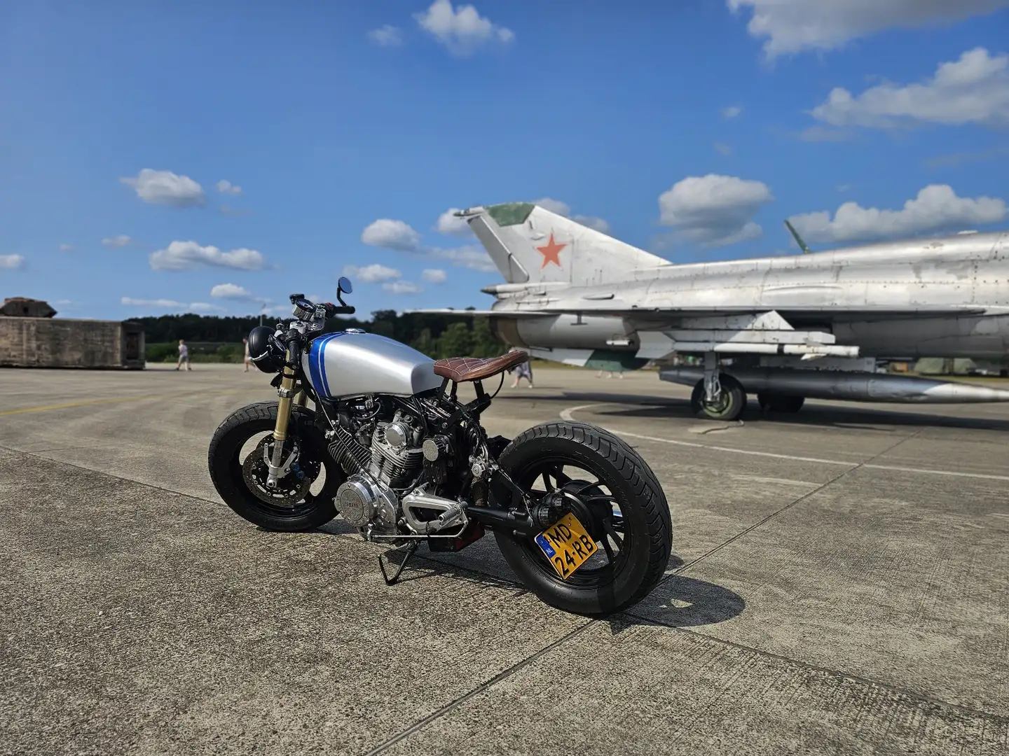 Yamaha XV 750 SE caferacer Zilver - 2