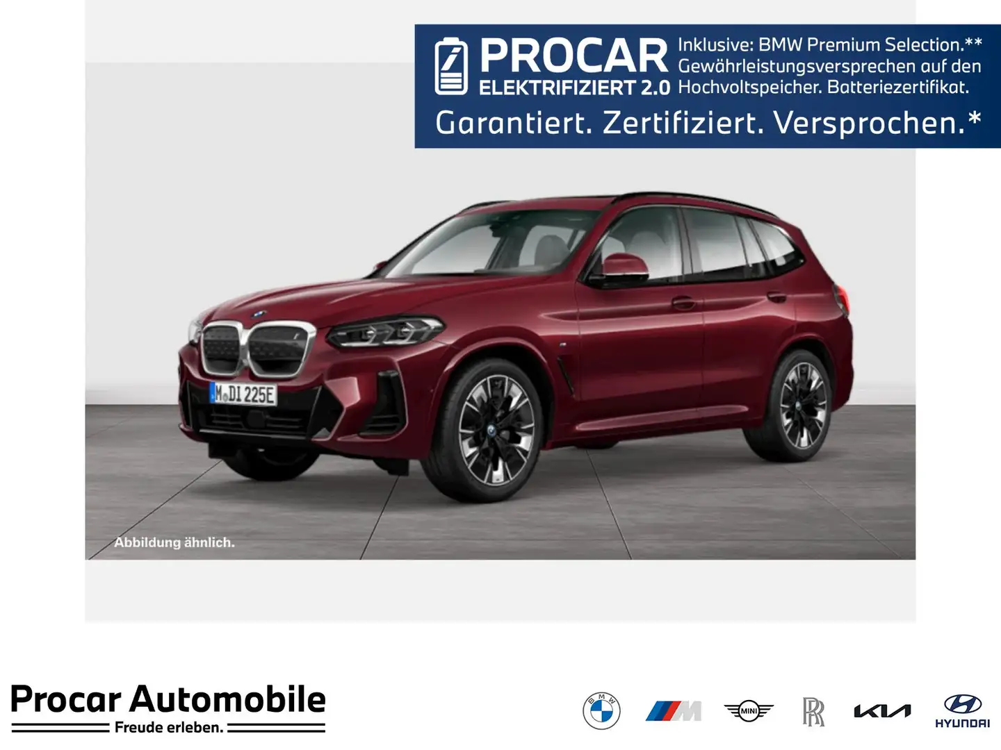 BMW iX3 M-Sport Aut Nav HuD LED h&k Drive+Park Komfzg Rot - 1
