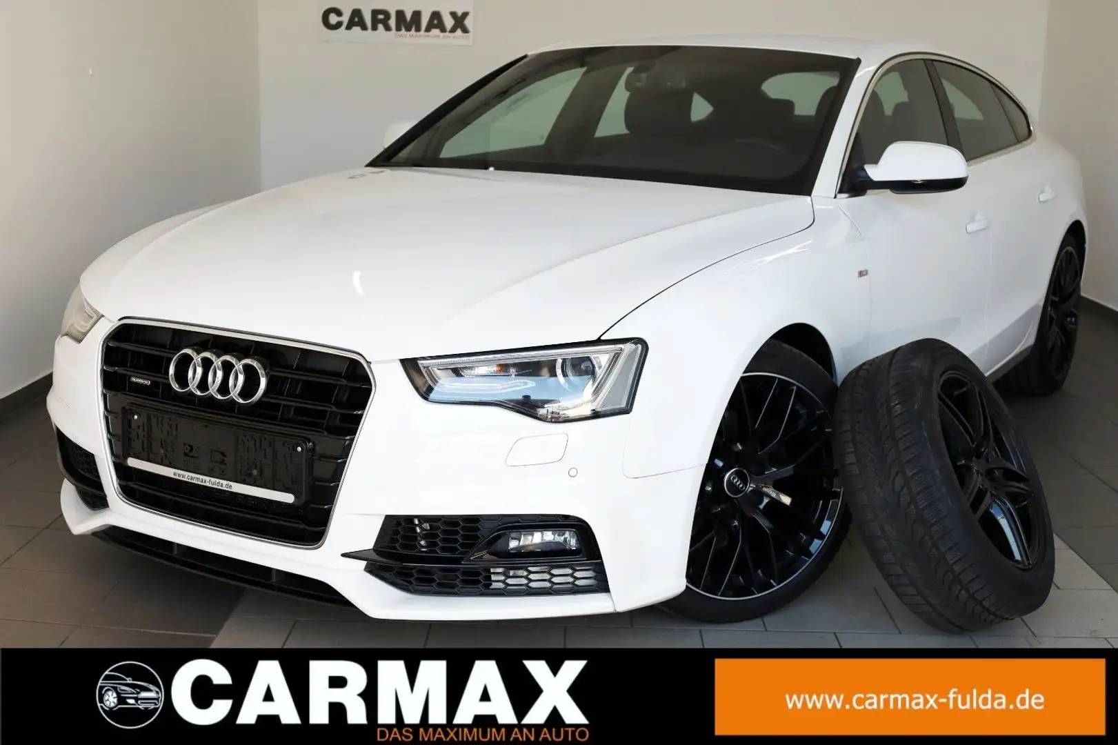 Audi A5 SB 2.0 TDI quattro S Line T.Leder,Navi,Xenon Weiß - 1