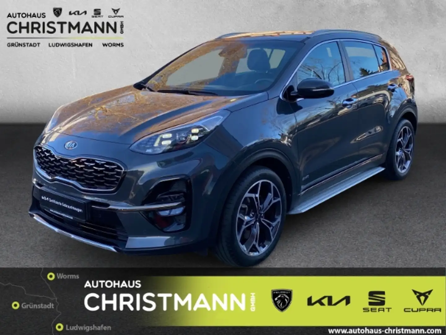 Kia Sportage GT-LINE 4WD 1.6 T-GDI *LEDER-PAKET*TECHNOLOGIE-PAK Grau - 1