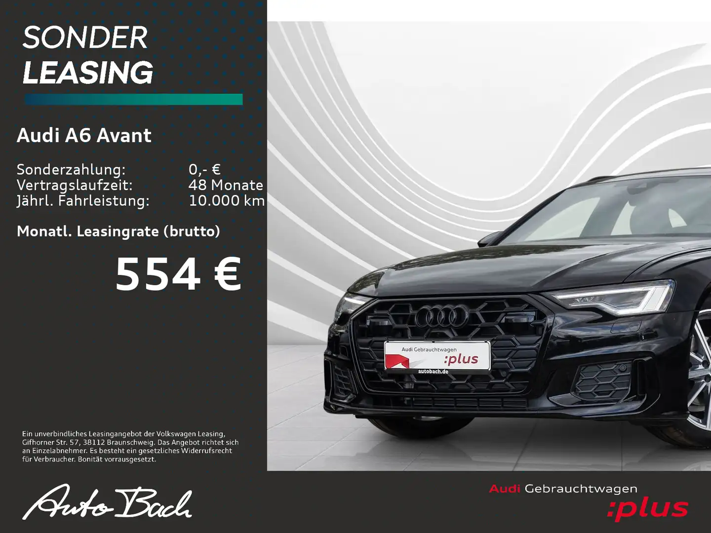 Audi A6 S line 40TDI Stronic Navi LED virtual A Schwarz - 1