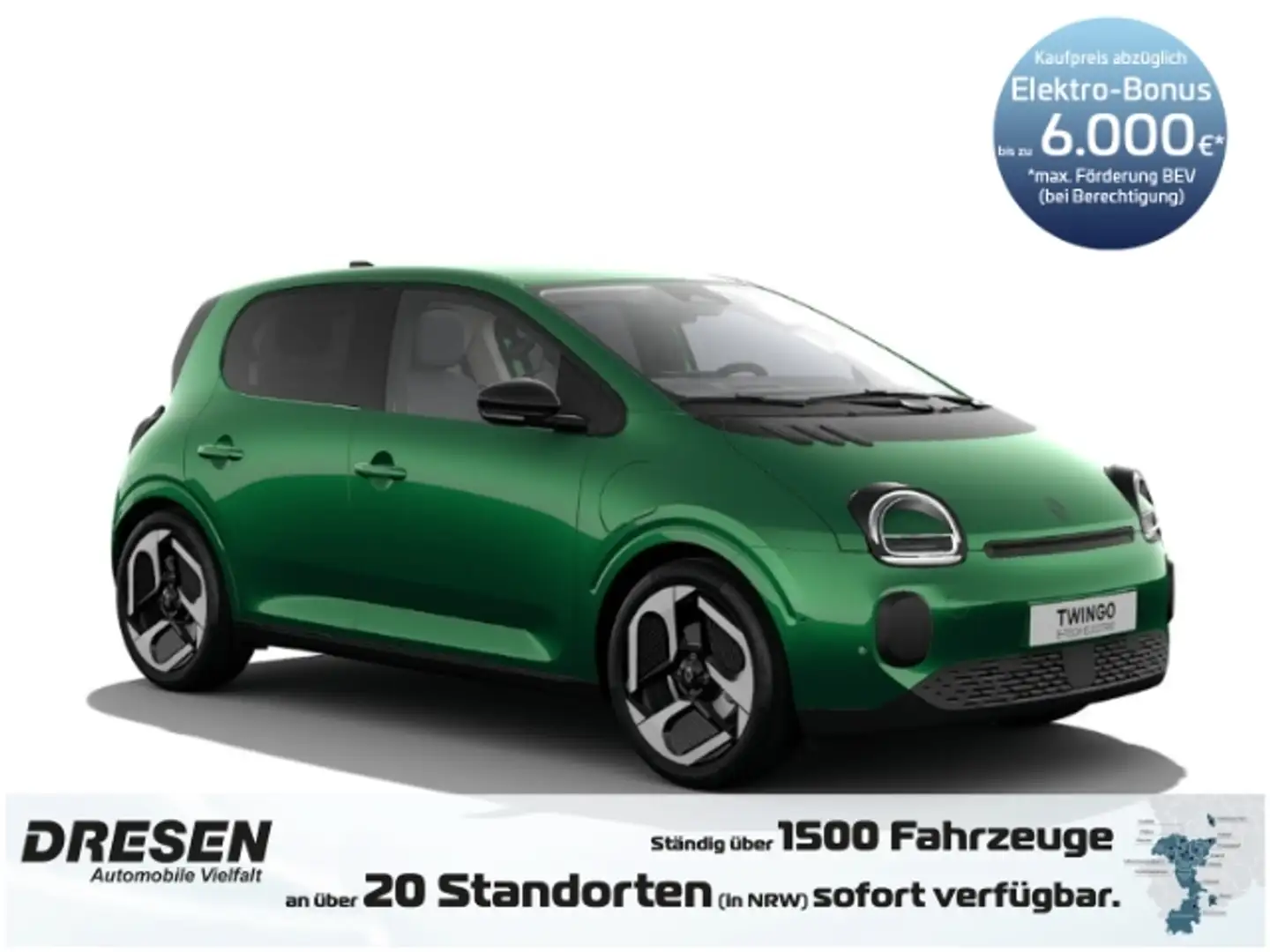 Renault Twingo E-Tech Techno 80 Urban Range **BESTELLUNG** LED*Ka Grün - 1