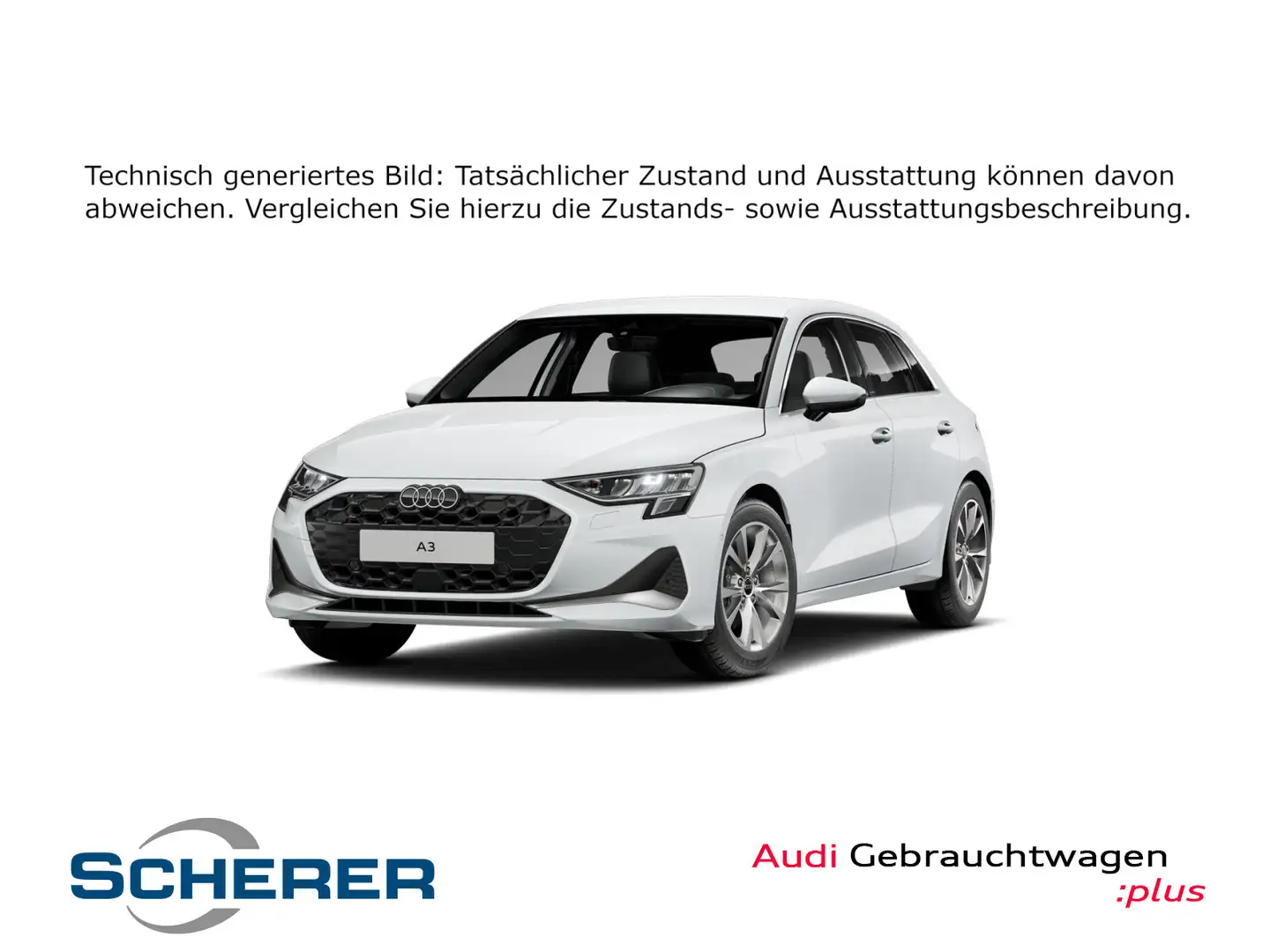 Audi A3 35 TDI advanced S tronic RFK MMI SH Weiß - 1