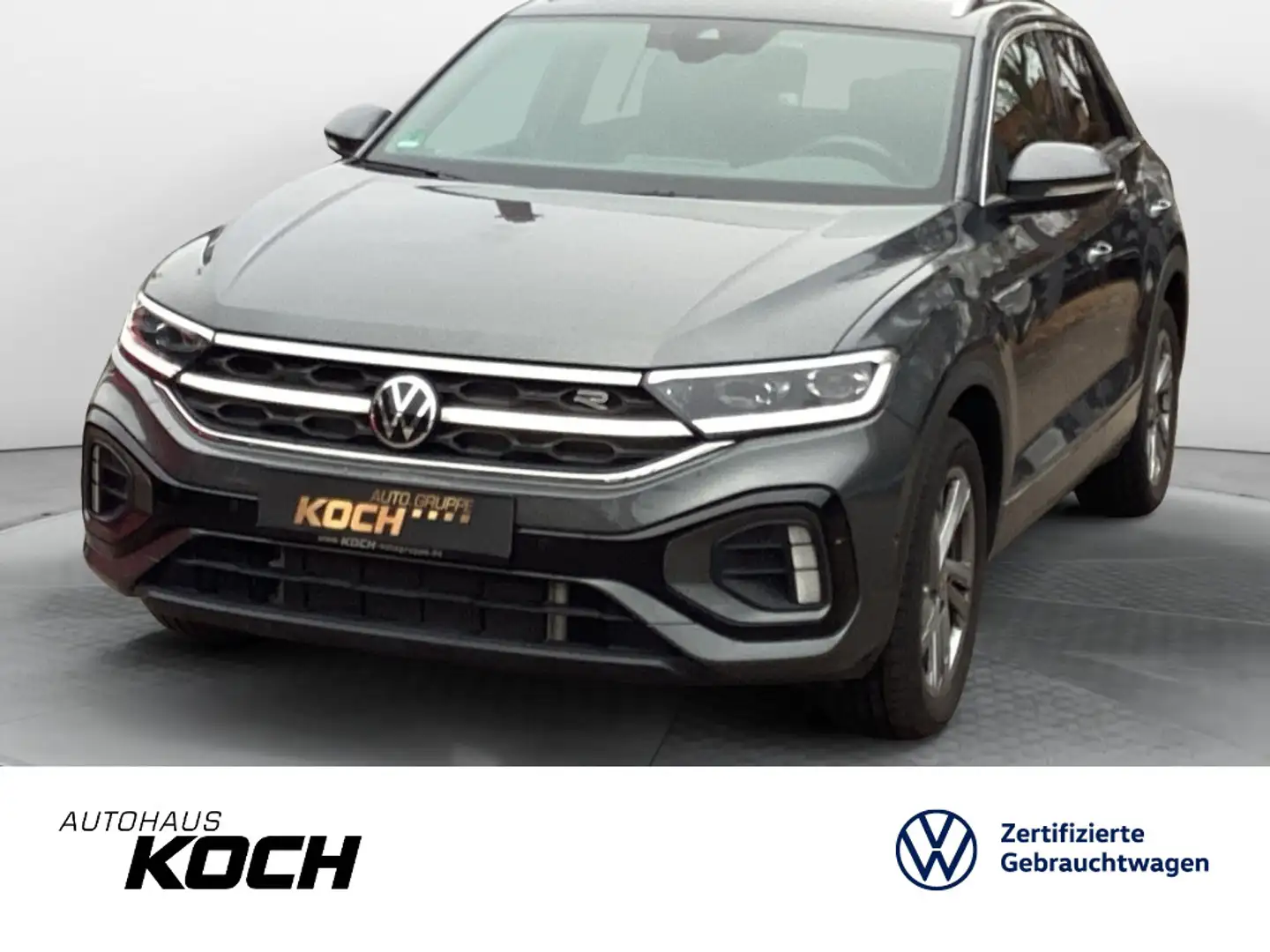 Volkswagen T-Roc 2.0TSI R-Line 4M DSG AHK Navi LED Kamera Grau - 1