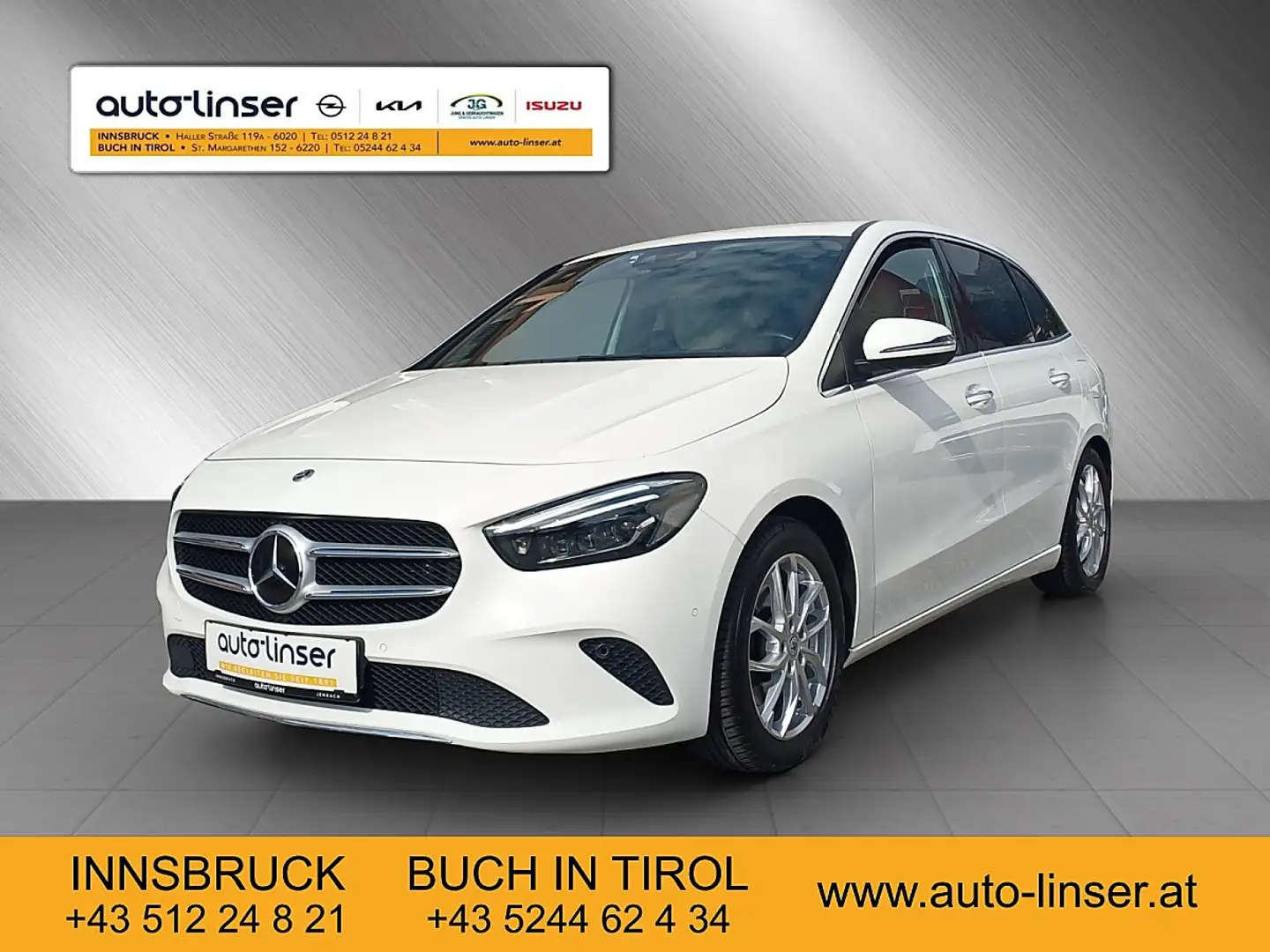 Mercedes-Benz B 220 4MATIC Aut. Weiß - 1