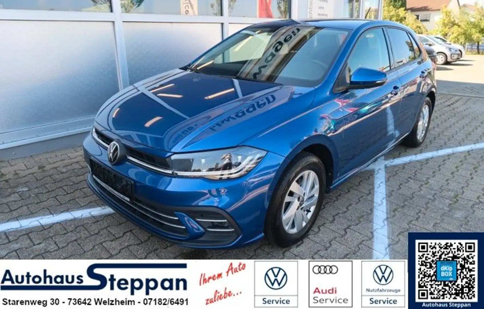 Volkswagen Polo 1,0 TSI Style +APP +ACC +LED-Matrix (IQ) Blau - 1