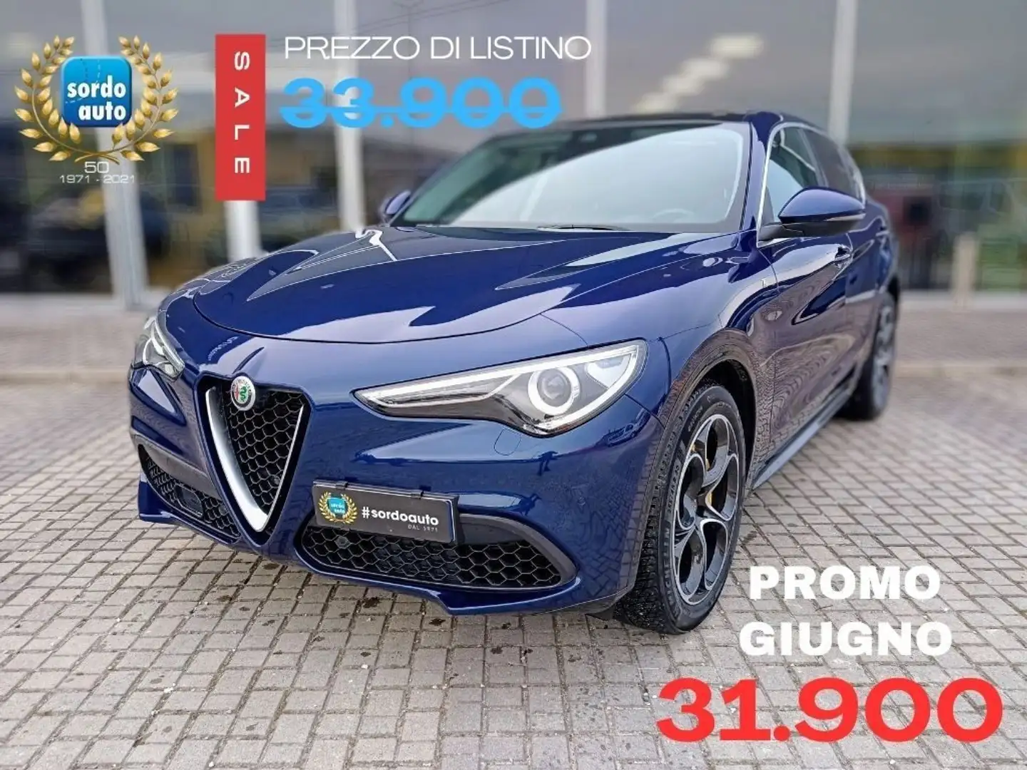 Alfa Romeo Stelvio 2.0 Turbo 280 CV AT8 Q4 Ti Blu/Azzurro - 1