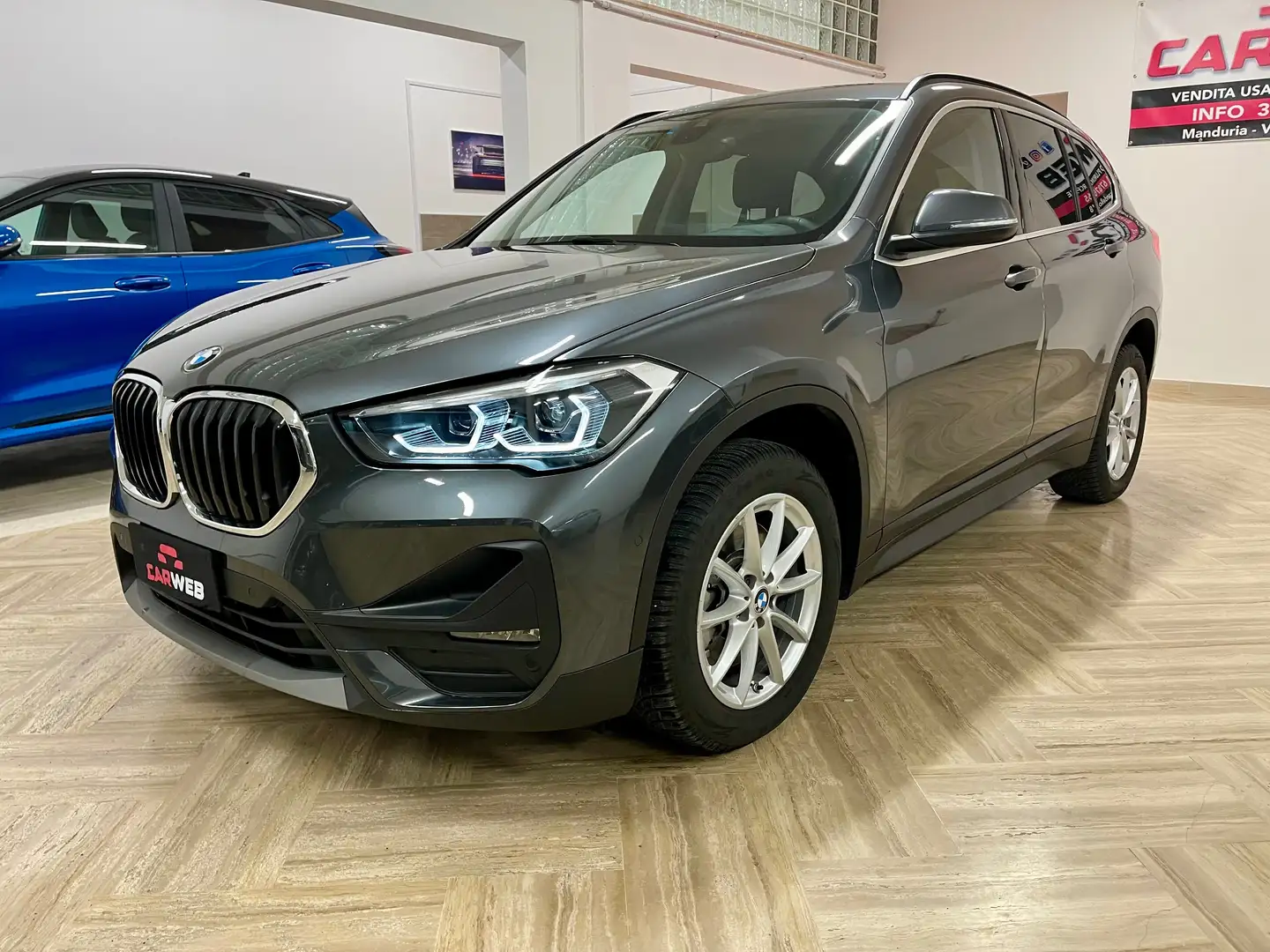 BMW X1 X1 xdrive20d Sport auto Grigio - 1