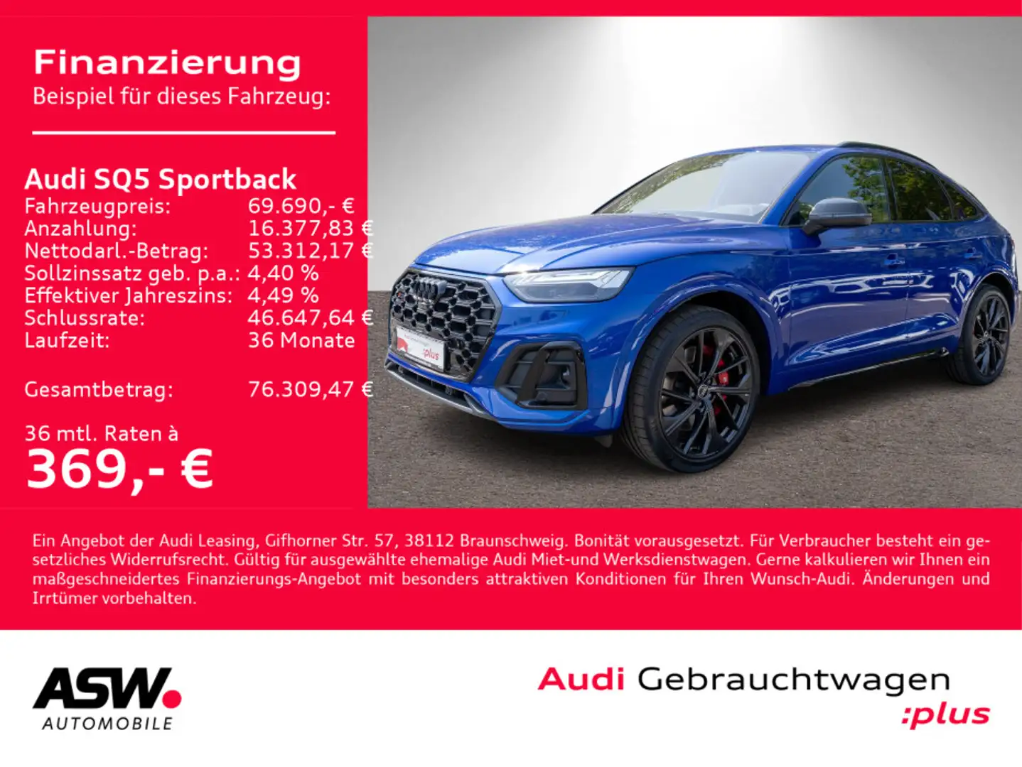 Audi SQ5 TDI Navi Matrix Pano StandHz 360° Azul - 1
