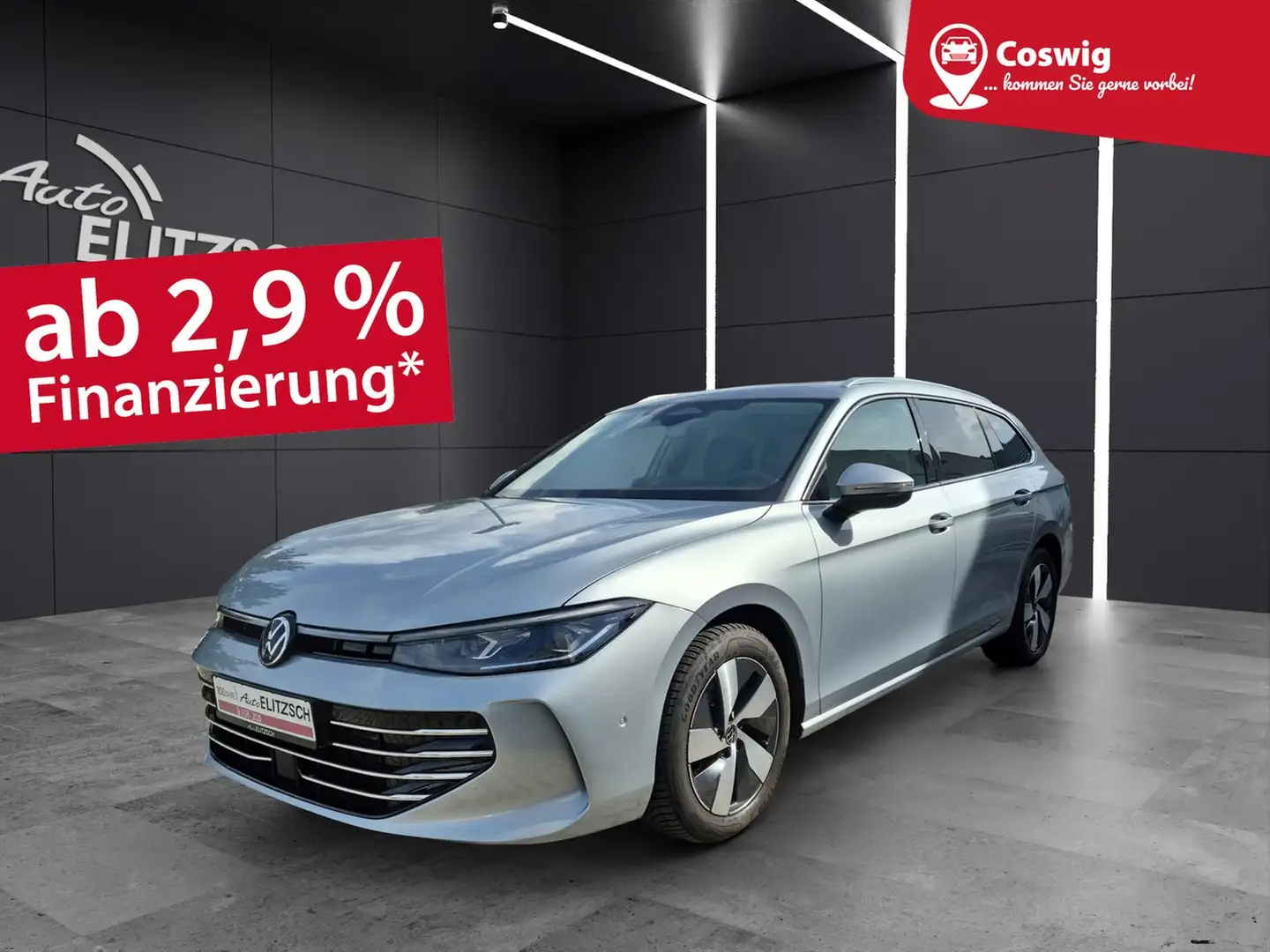 Volkswagen Passat VOLL MatrixLED Standhzg AHK Pano Leder HUD ACC ... Silber - 1