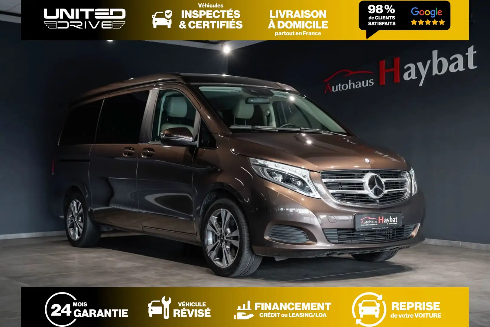 Mercedes-Benz V 250 d 4 MATIC Marco Polo Edition 4pl 190ch Brun - 1