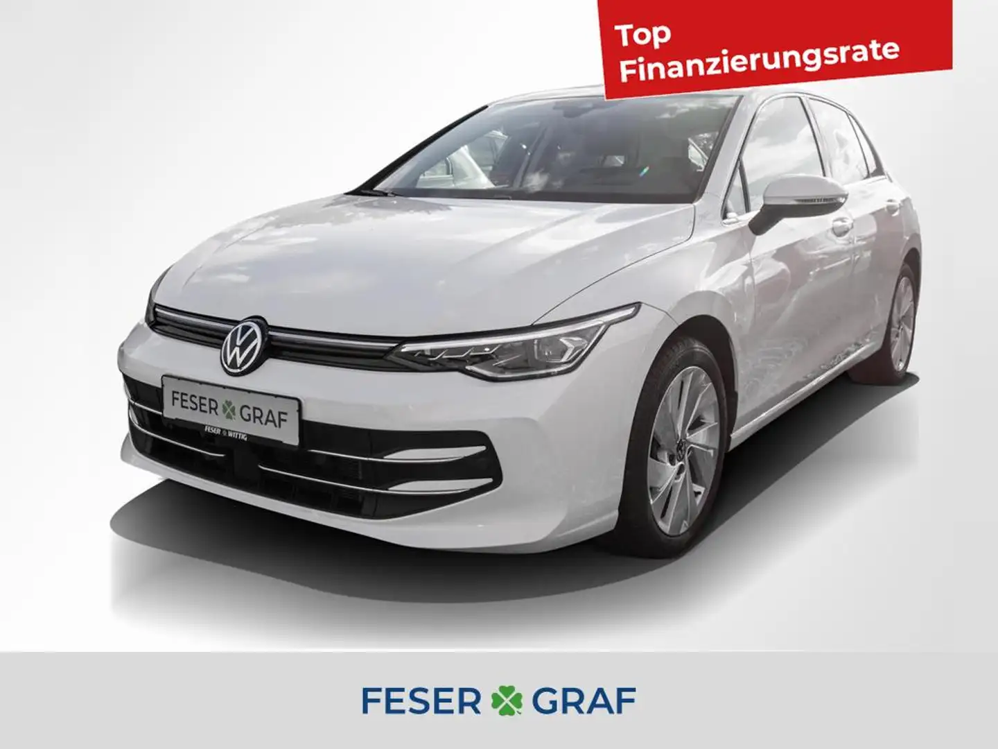 Volkswagen Golf VIII 1.5 eTSI Style DSG/Matrix/ACC/AHK/HuD/2xPDC Weiß - 1