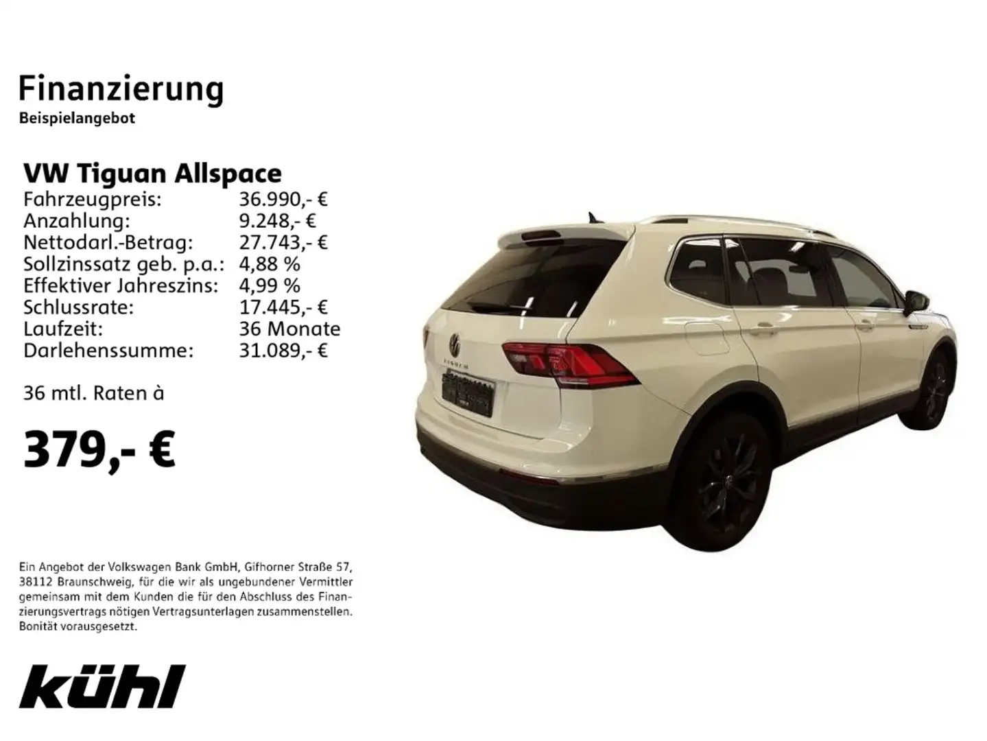 Volkswagen Tiguan Allspace 1.5 TSI DSG Move Navi,AHK,Kamera Blanc - 2
