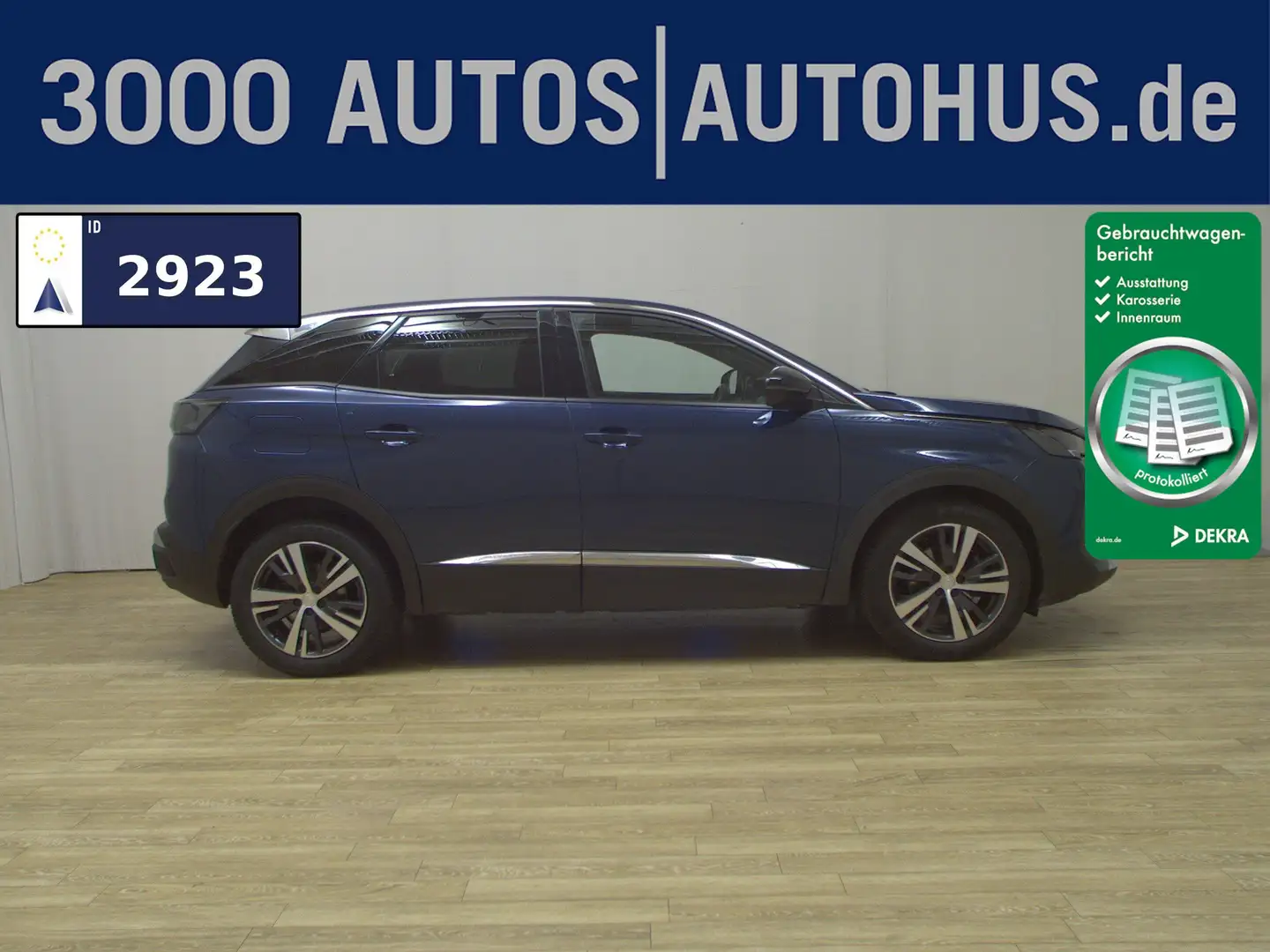 Peugeot 3008 1.2 PureTech Allure T-Leder Navi LED RFK Blau - 1