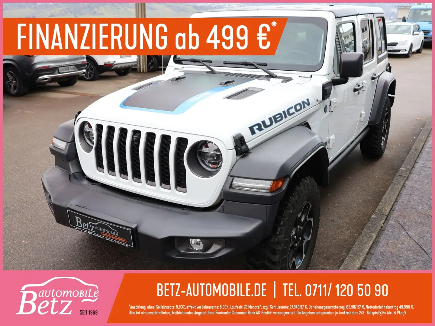 Jeep Wrangler Unlimited Rubicon 4xe RFK Leder Weiß - 1
