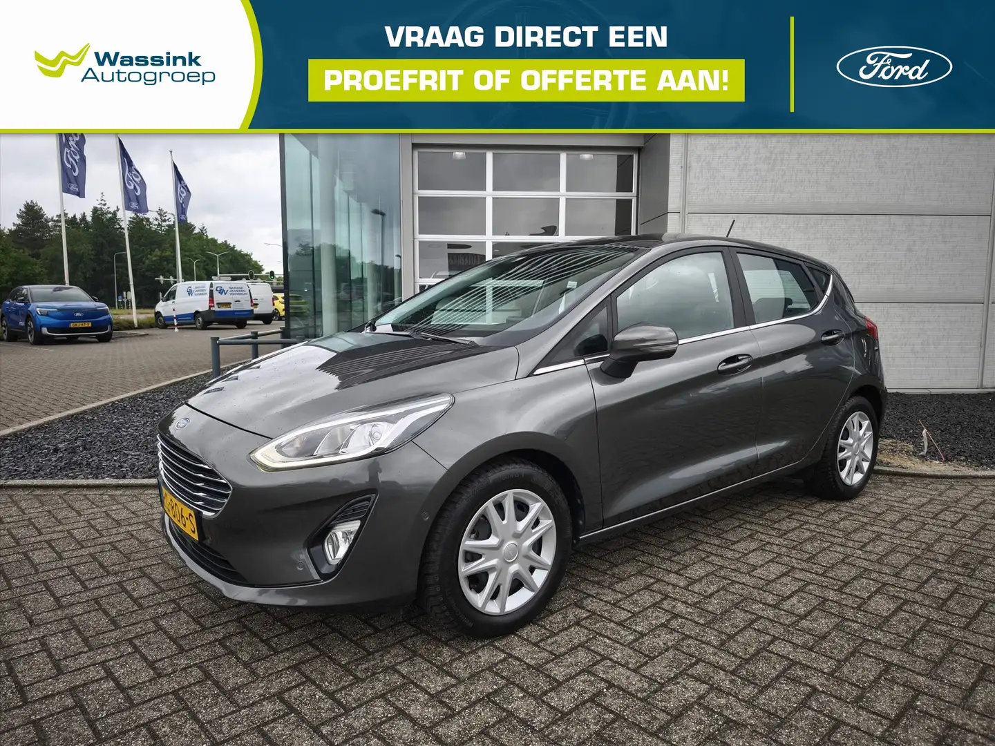 Ford Fiesta 1.0 EcoBoost 100pk 5dr First Edition | Camera | Ad Grijs - 1