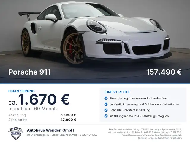 2016 Porsche 911 in White for sale