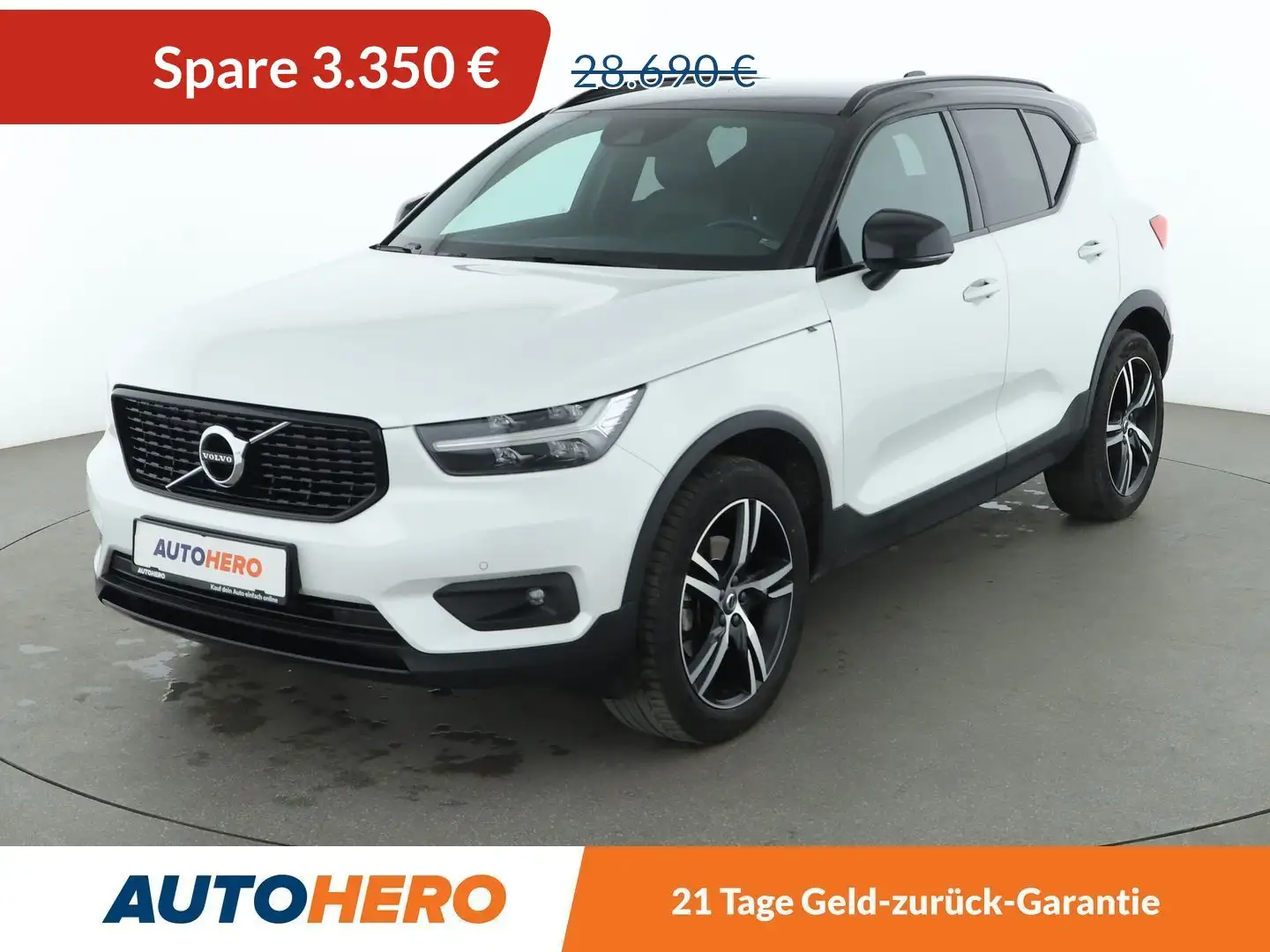 Volvo XC40 2.0 T4 R-Design AWD Aut.*NAVI*LED*AHK*CAM* Weiß - 1
