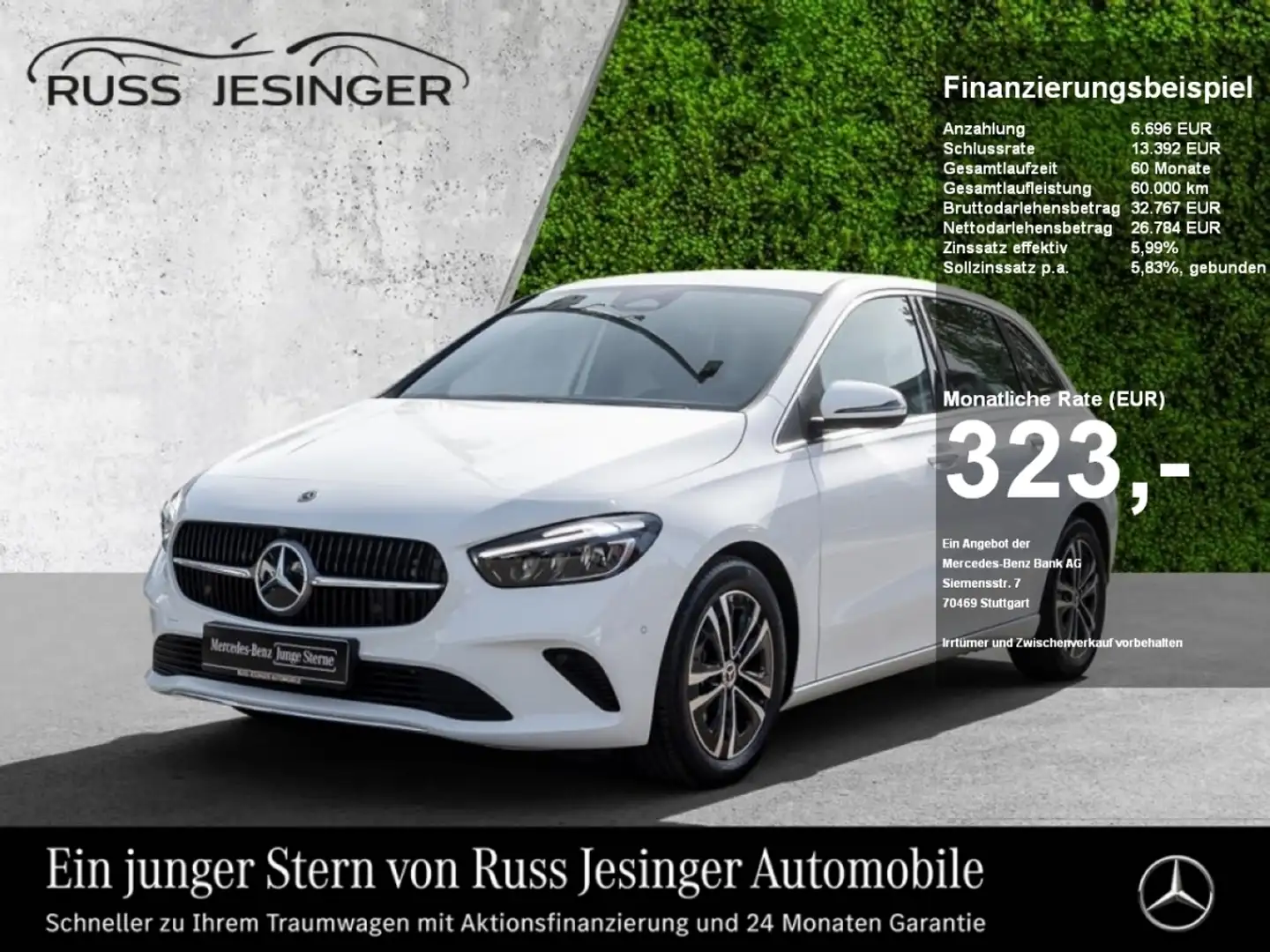 Mercedes-Benz B 200 Progressive *AHK*LED*Navi*MBUX*Cam*SpurH* Weiß - 1