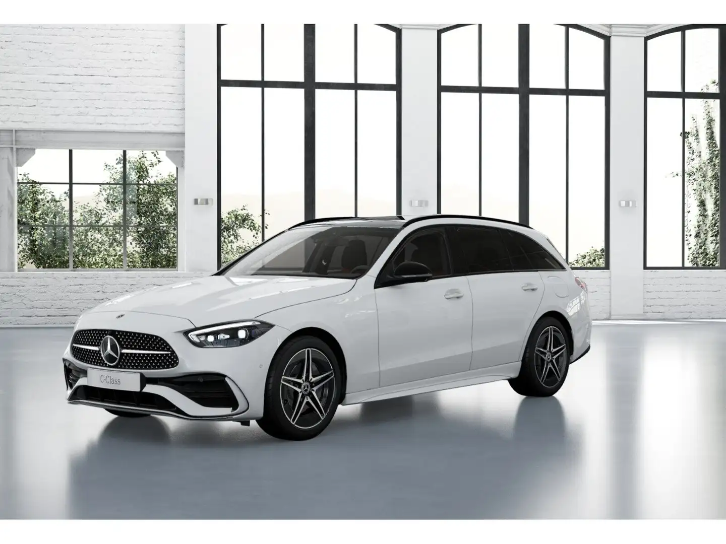 Mercedes-Benz C 300 de 4M T AMG-Pr.+ AHK Night HUD Distr.Vorr. Weiß - 1