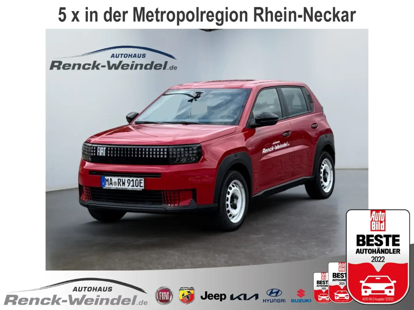 Fiat Grande Panda 83 kW RED Klima LED PDCv+h Android Auto Apple CarP crvena - 1