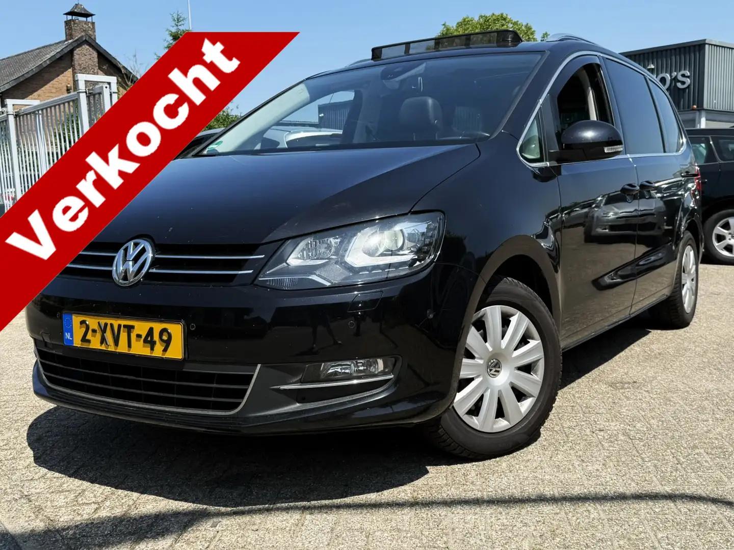 Volkswagen Sharan 2.0 TDI AUTOMAAT HIGHLINE 7P PANO/LEER/CAMERA/ST.V Negro - 1