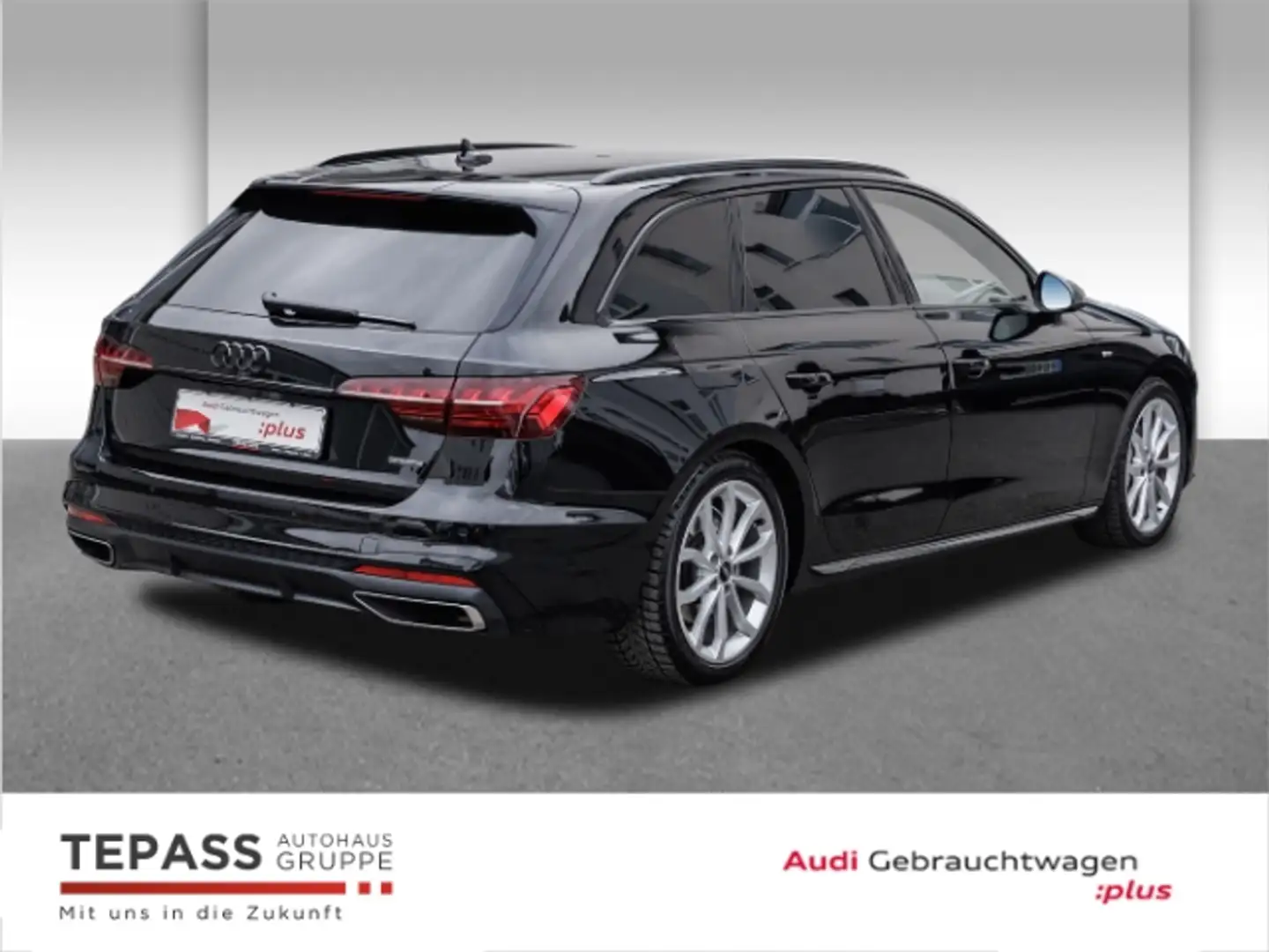 Audi A4 Avant 40 TFSI QUATTRO S-TRONIC S LINE AHK NAVI MAT Schwarz - 2