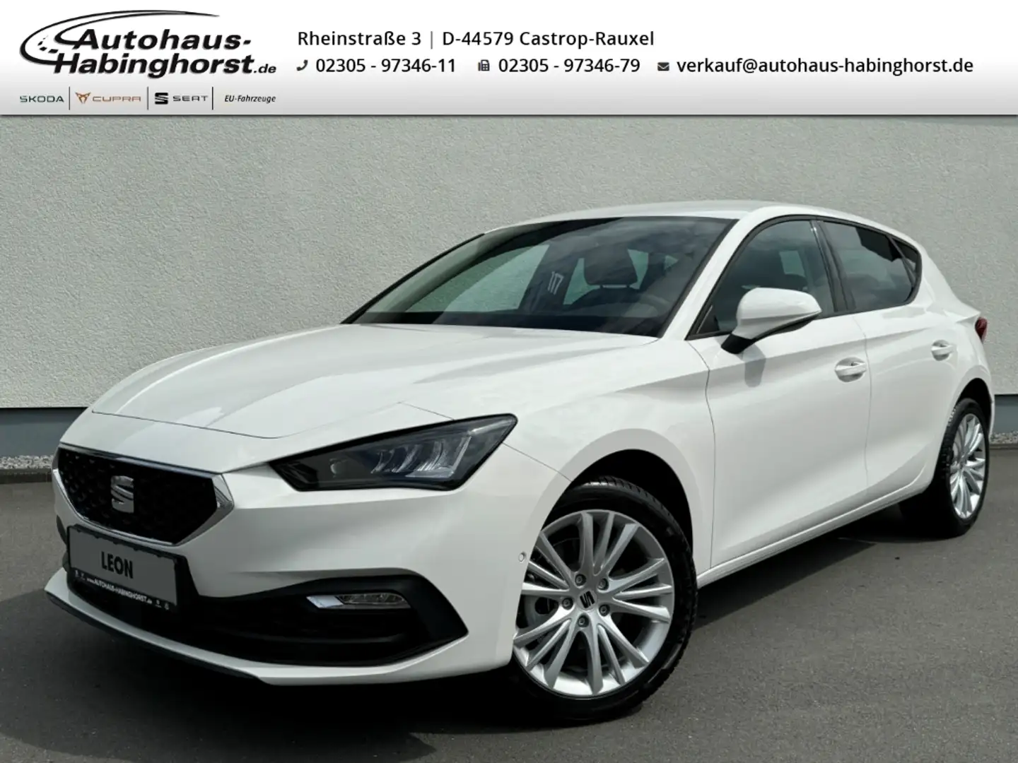 SEAT Leon 1.0 eTSI DSG Style Edition Kamera Park Assist Full Weiß - 1